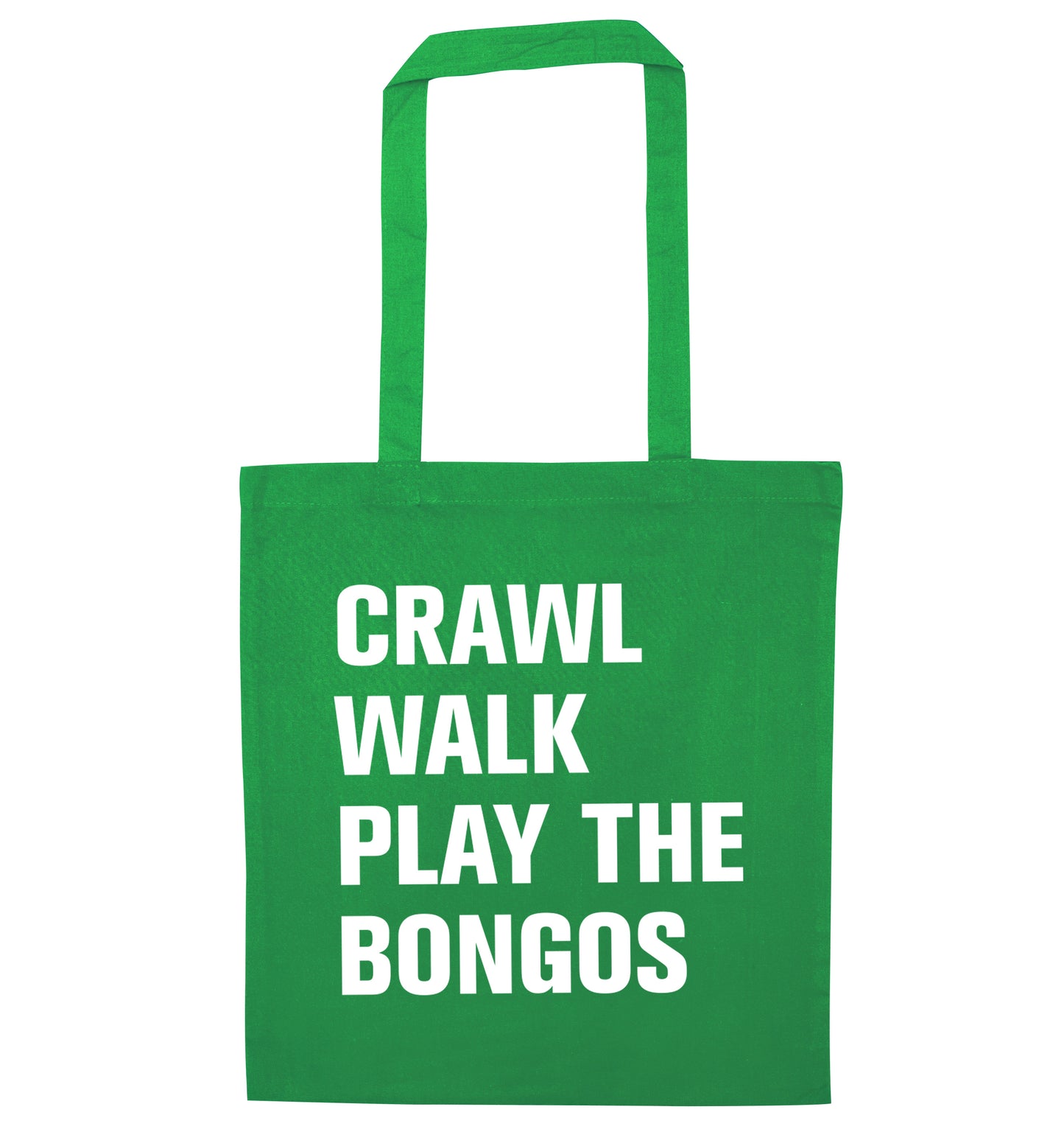 Crawl Walk Play Bongos green tote bag