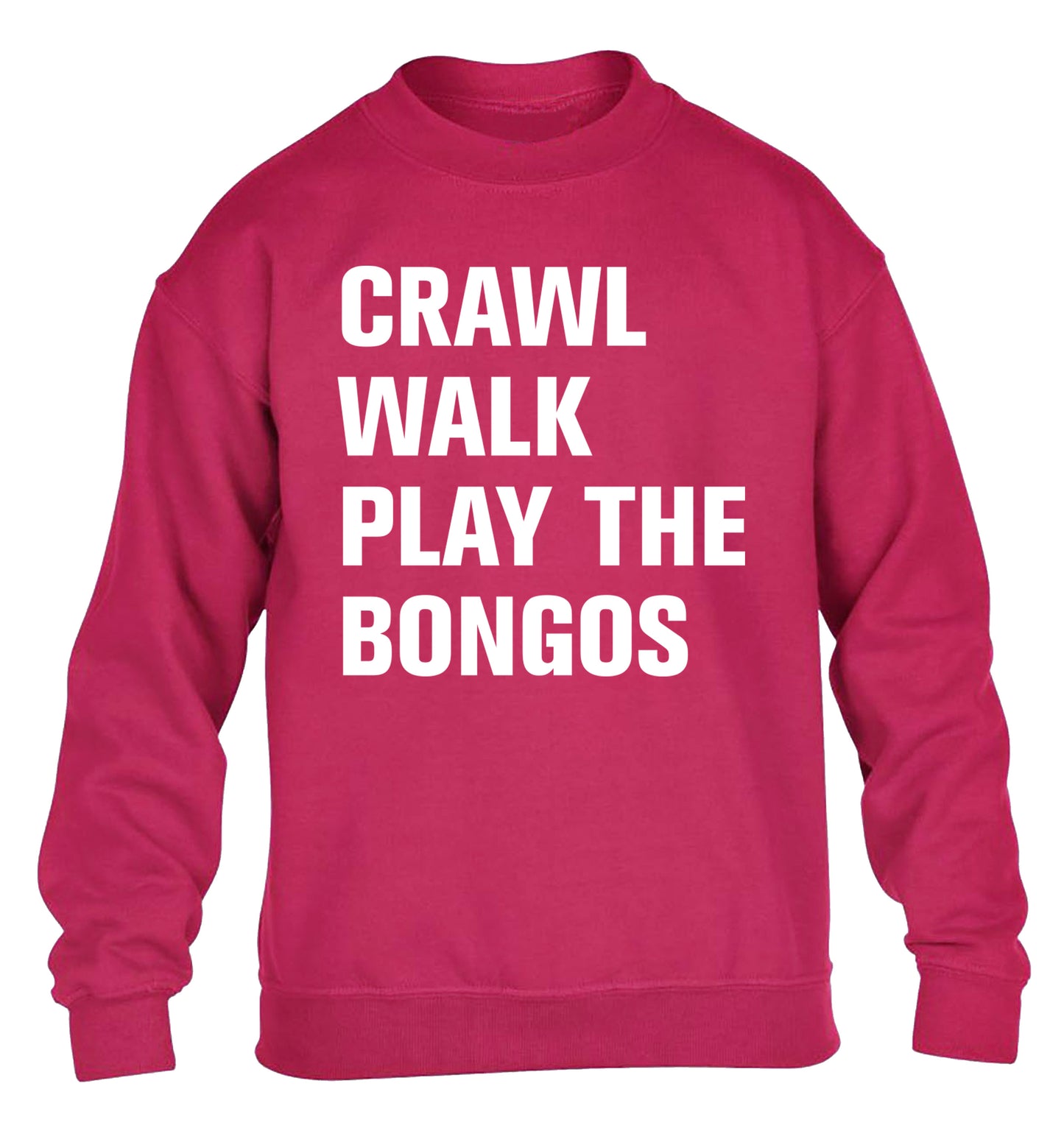 Crawl Walk Play Bongos children's pink sweater 12-13 Years