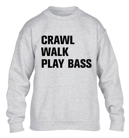 Crawl Walk Play Bass children's grey sweater 12-13 Years