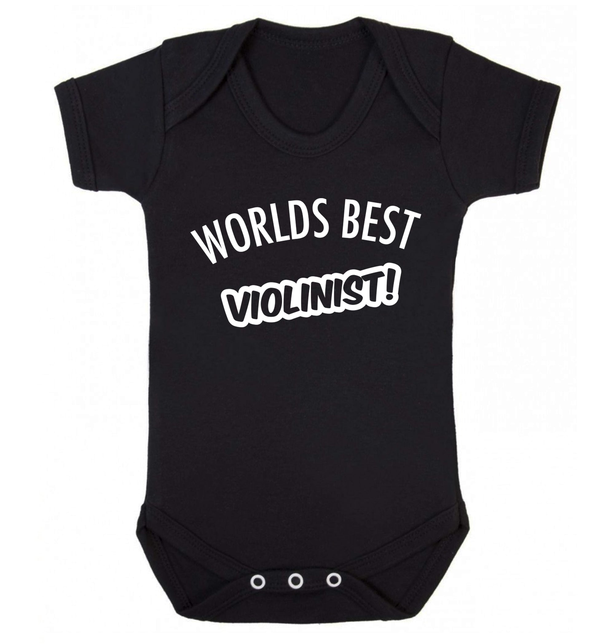 Worlds best violinist Baby Vest black 18-24 months