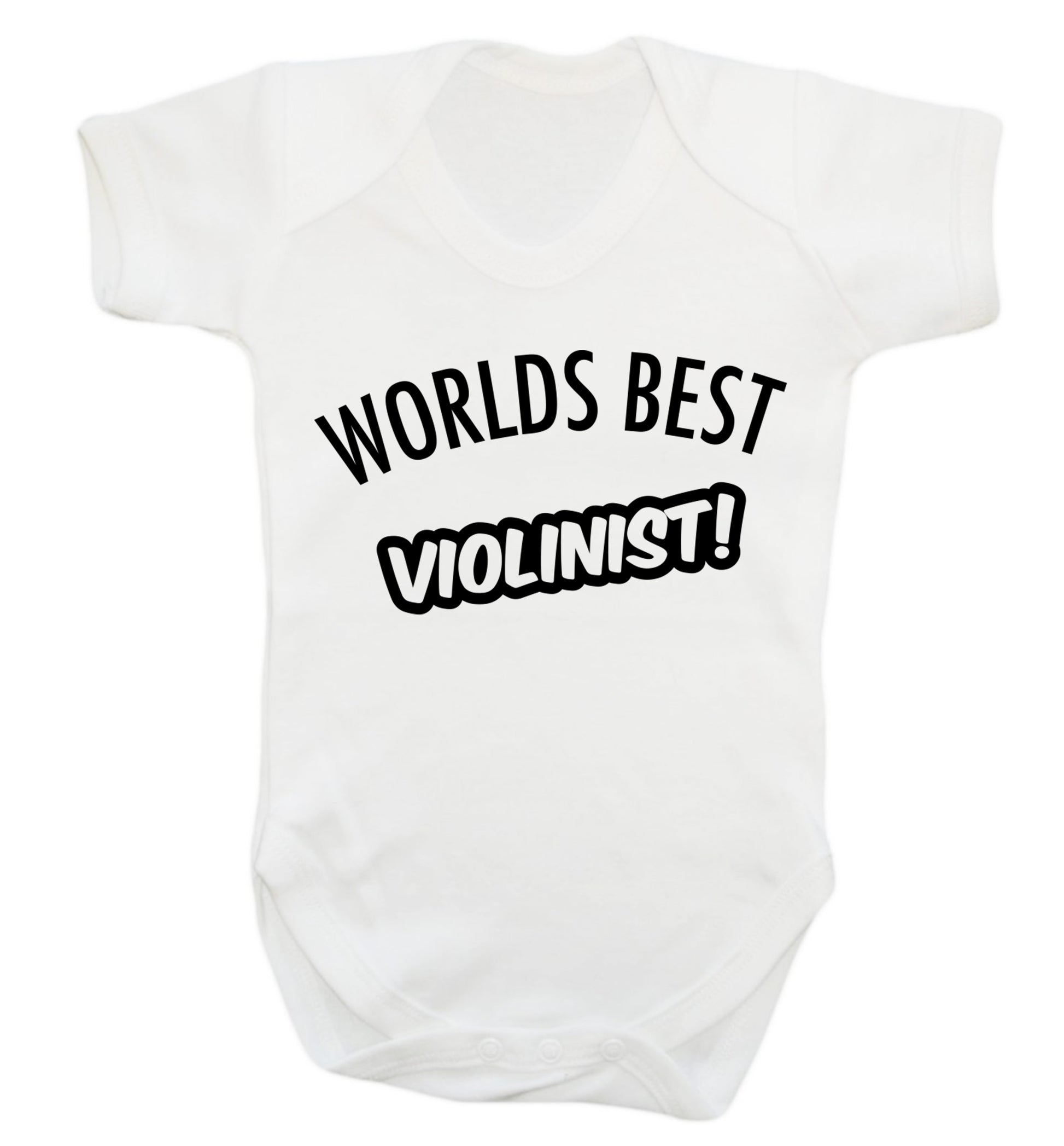 Worlds best violinist Baby Vest white 18-24 months