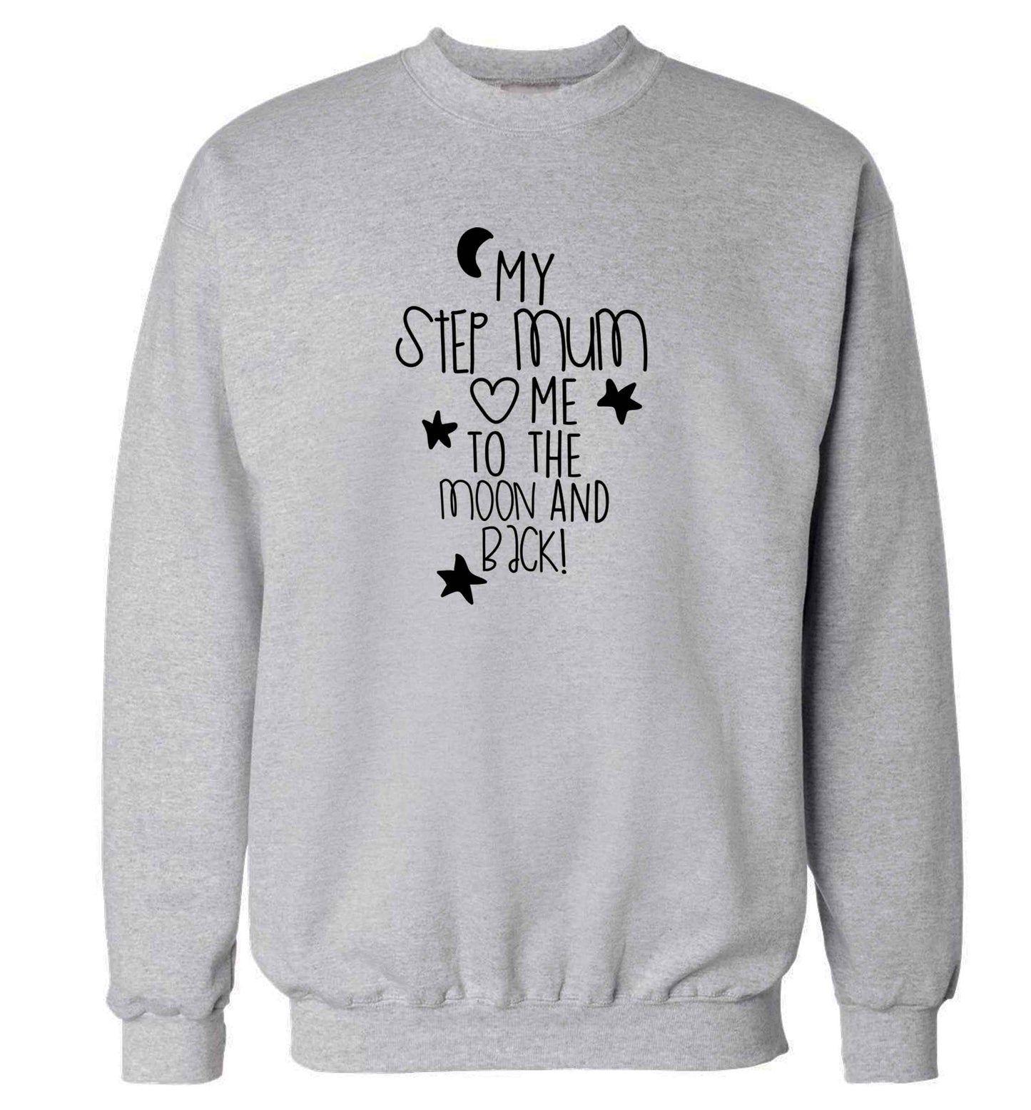 My step-mum loves me to the moon and back adult's unisex grey sweater 2XL