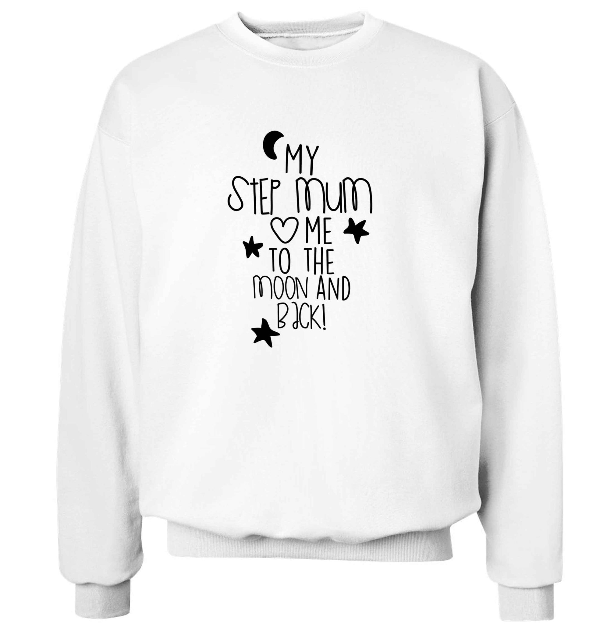 My step-mum loves me to the moon and back adult's unisex white sweater 2XL