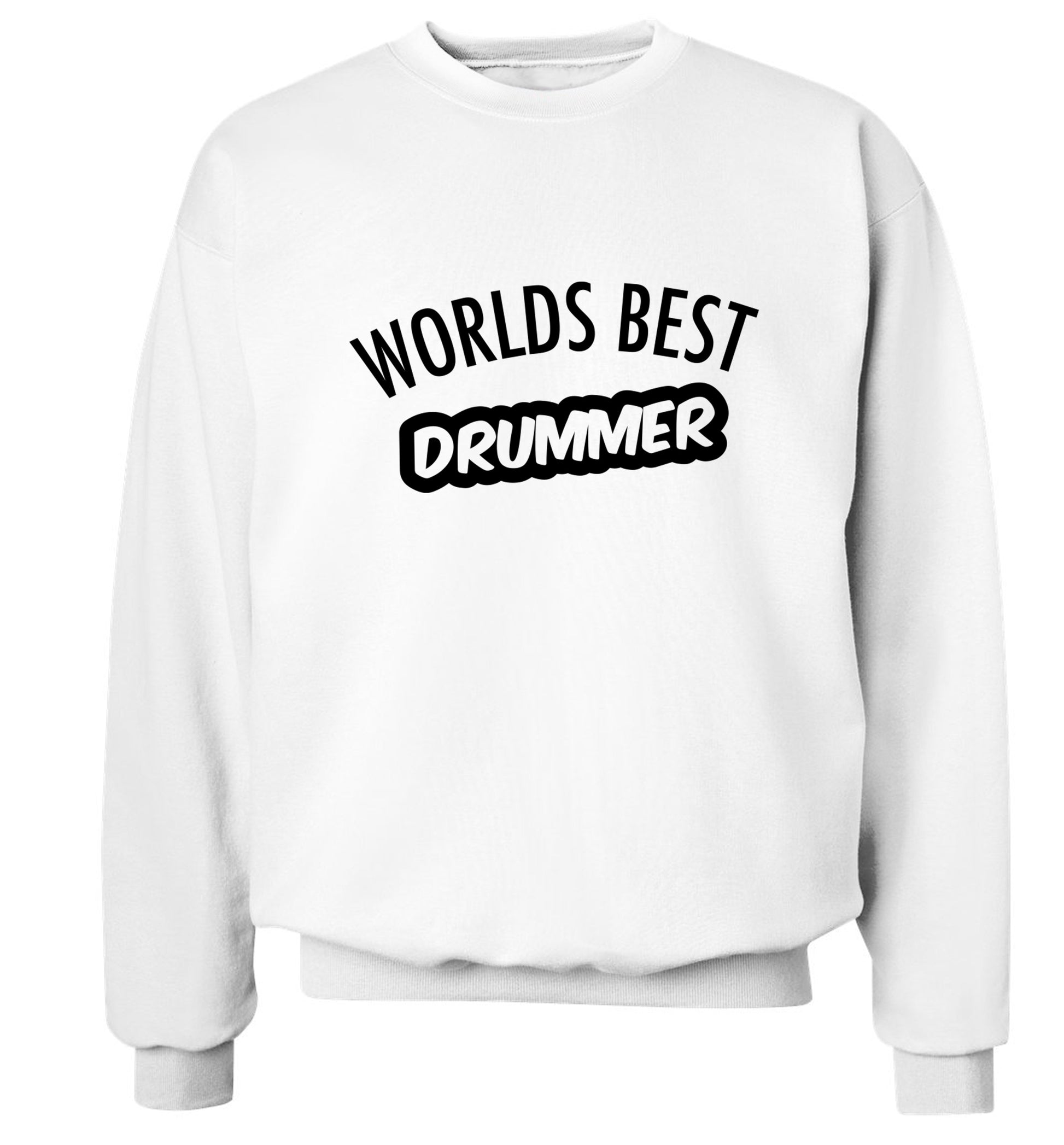 Worlds best drummer Adult's unisex white Sweater 2XL