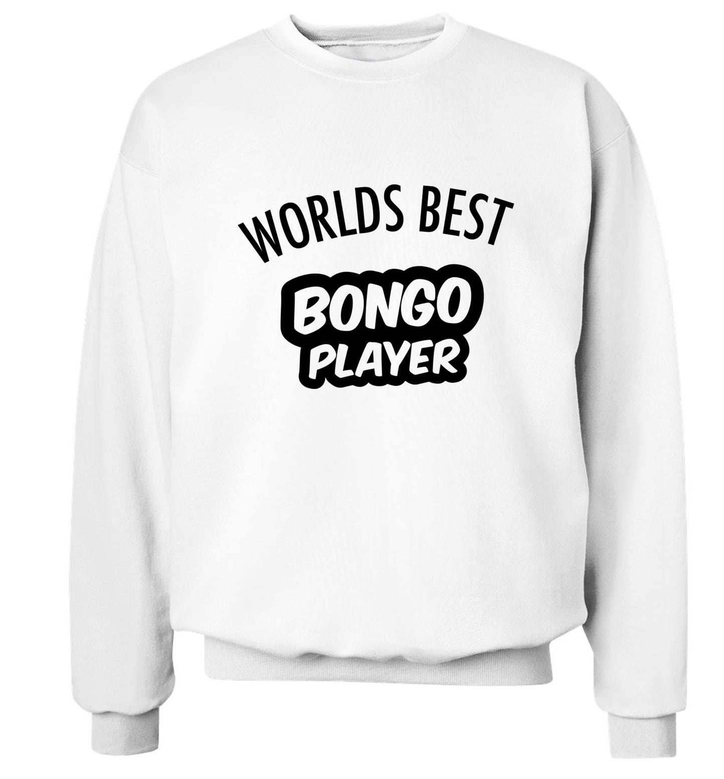 Worlds best bongo player Adult's unisex white Sweater 2XL