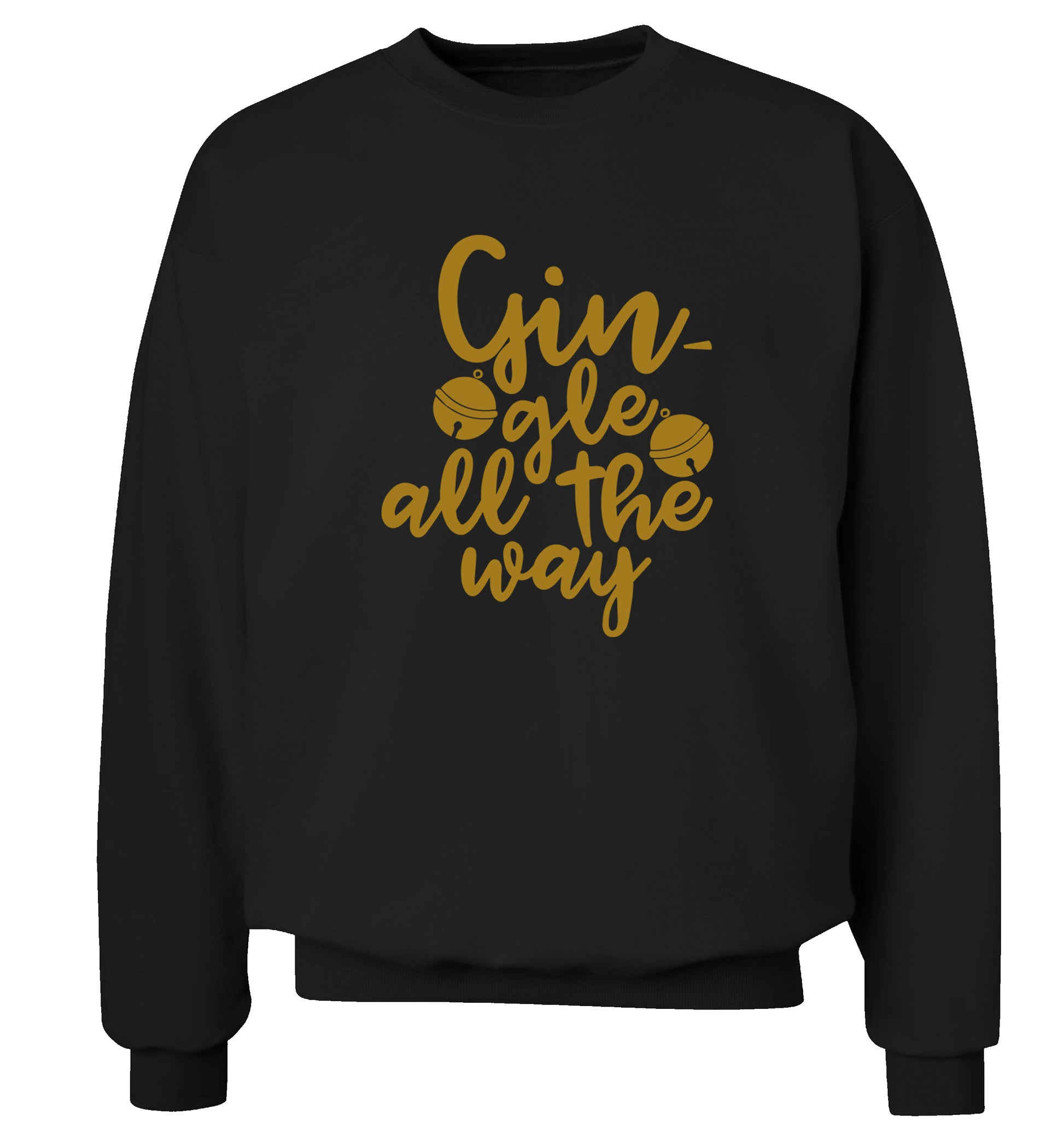 Gin-gle all the way Adult's unisex black Sweater 2XL