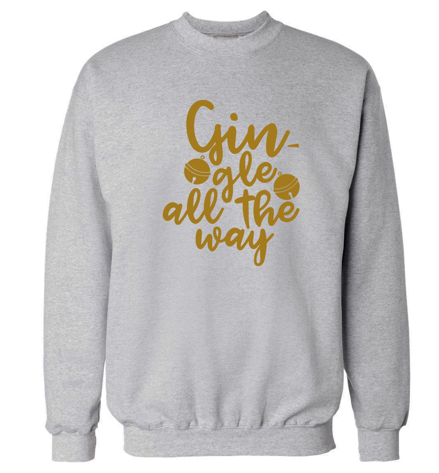 Gin-gle all the way Adult's unisex grey Sweater 2XL
