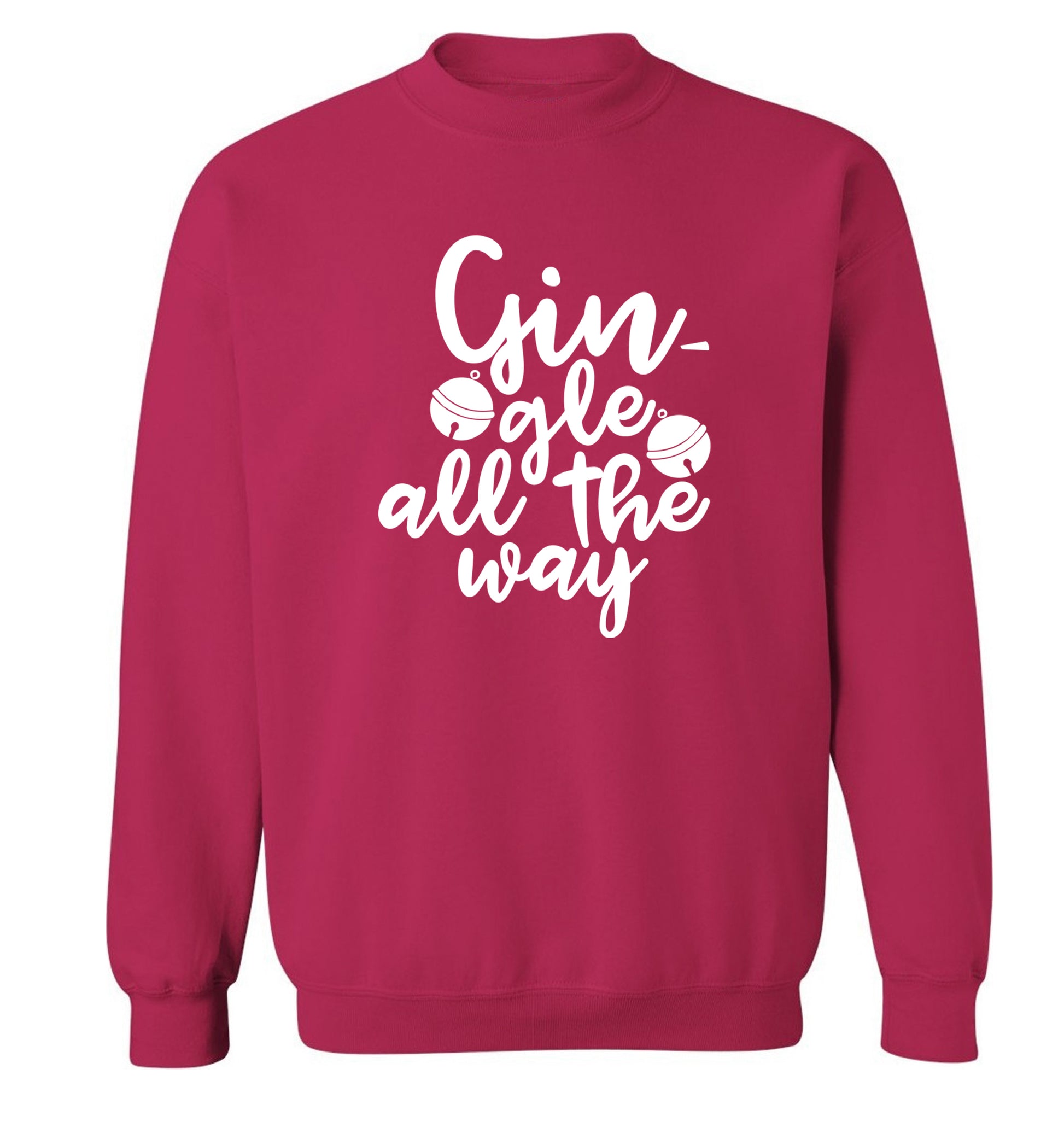 Gin-gle all the way Adult's unisex pink Sweater 2XL