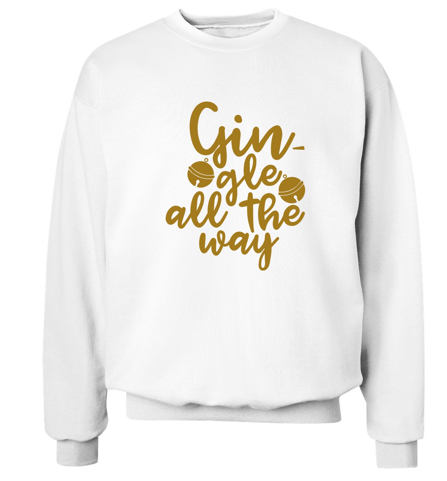 Gin-gle all the way Adult's unisex white Sweater 2XL