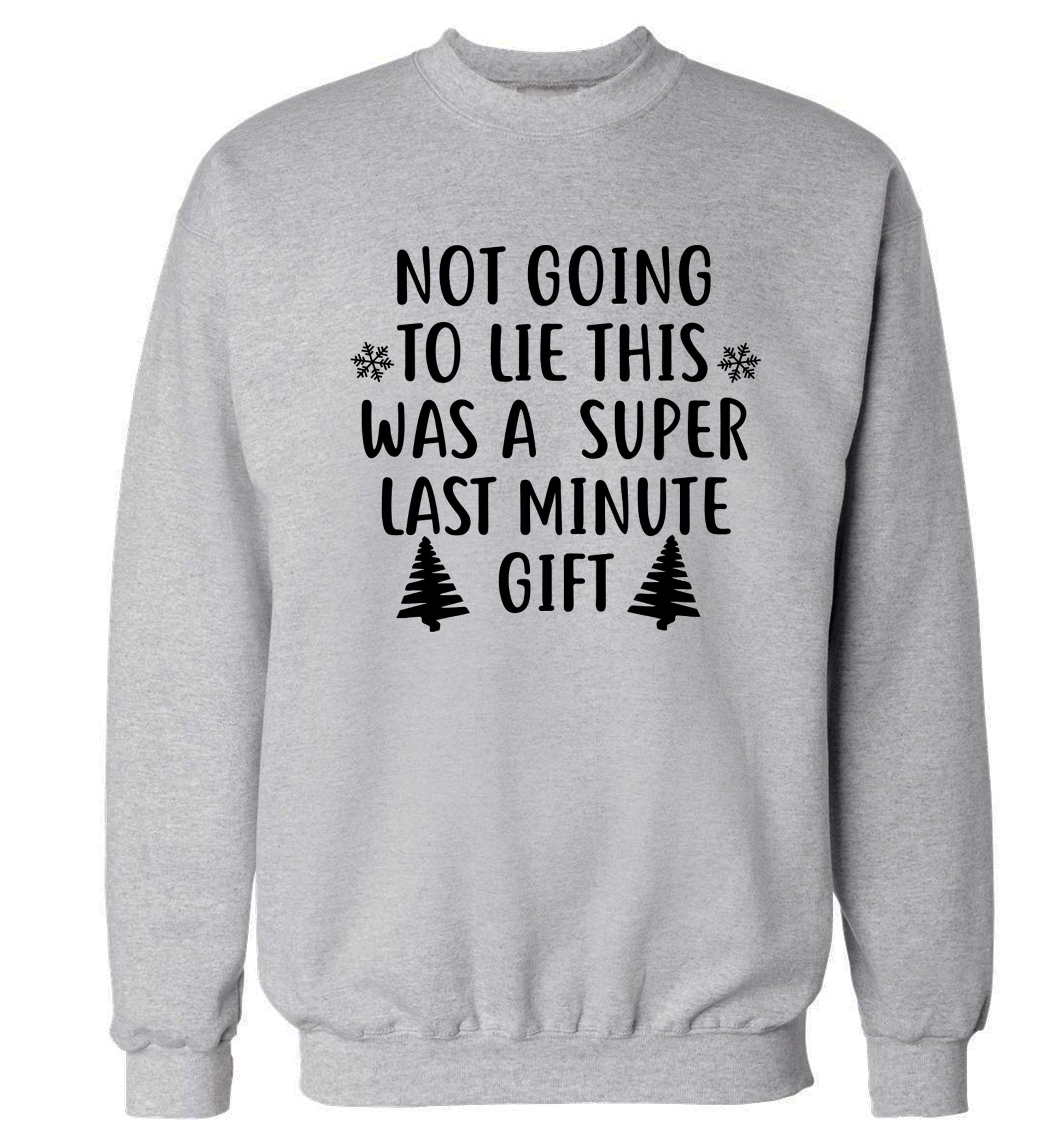 Not going to lie this was a super last minute gift Adult's unisex grey Sweater 2XL