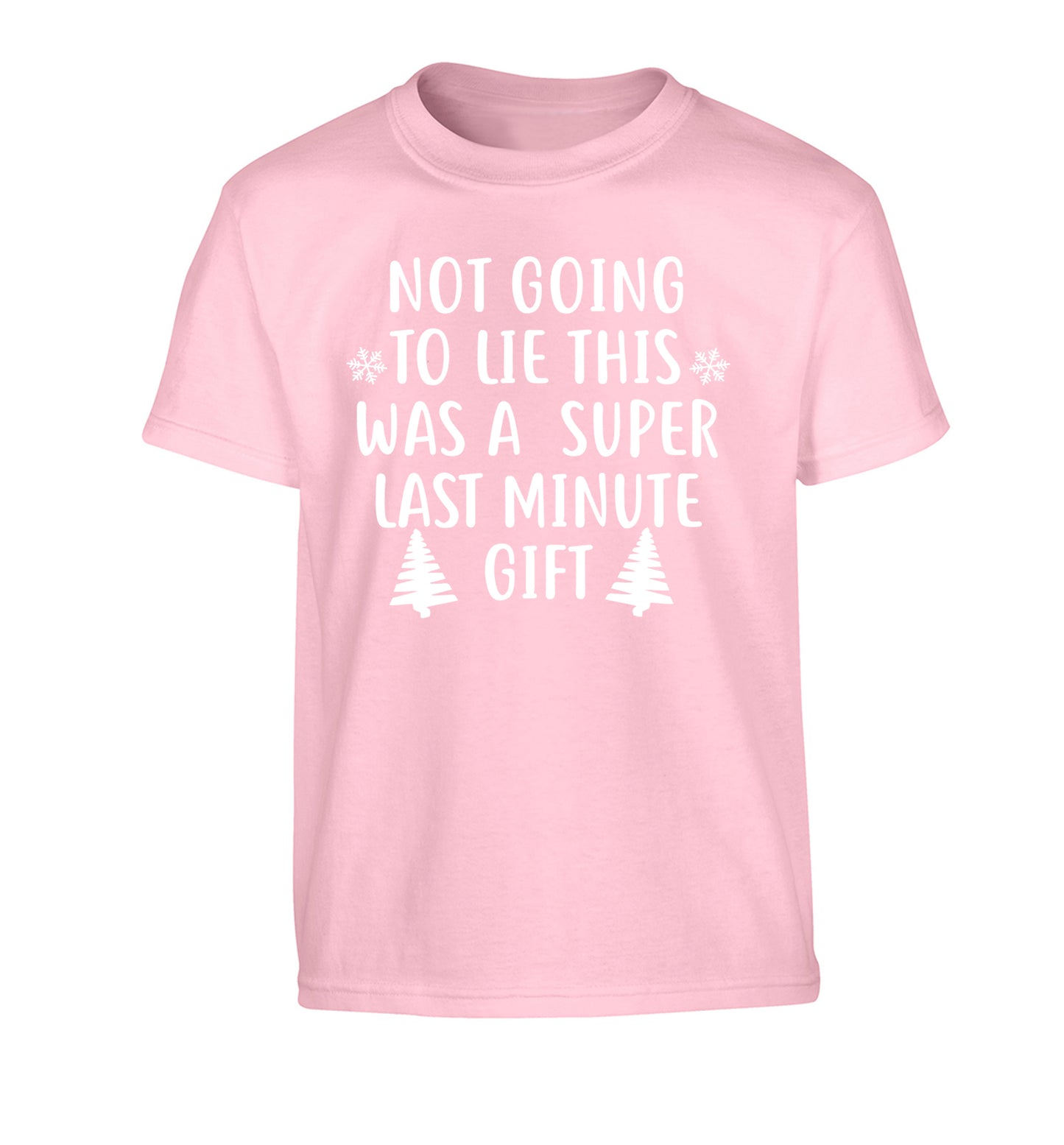Not going to lie this was a super last minute gift Children's light pink Tshirt 12-13 Years