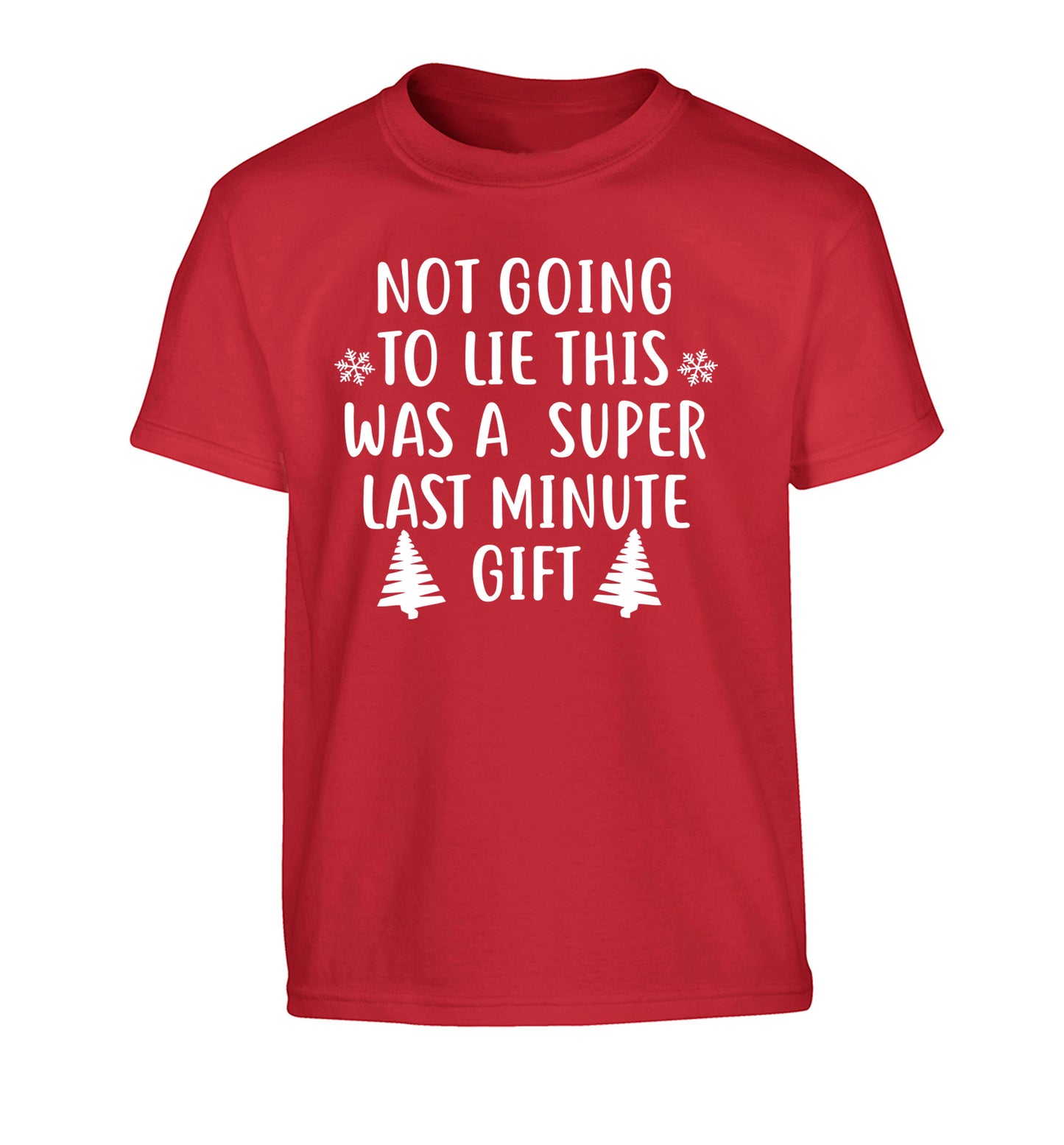 Not going to lie this was a super last minute gift Children's red Tshirt 12-13 Years
