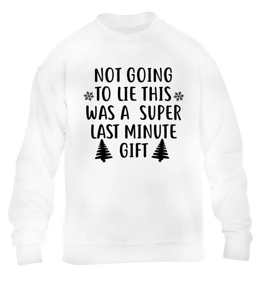 Not going to lie this was a super last minute gift children's white sweater 12-13 Years