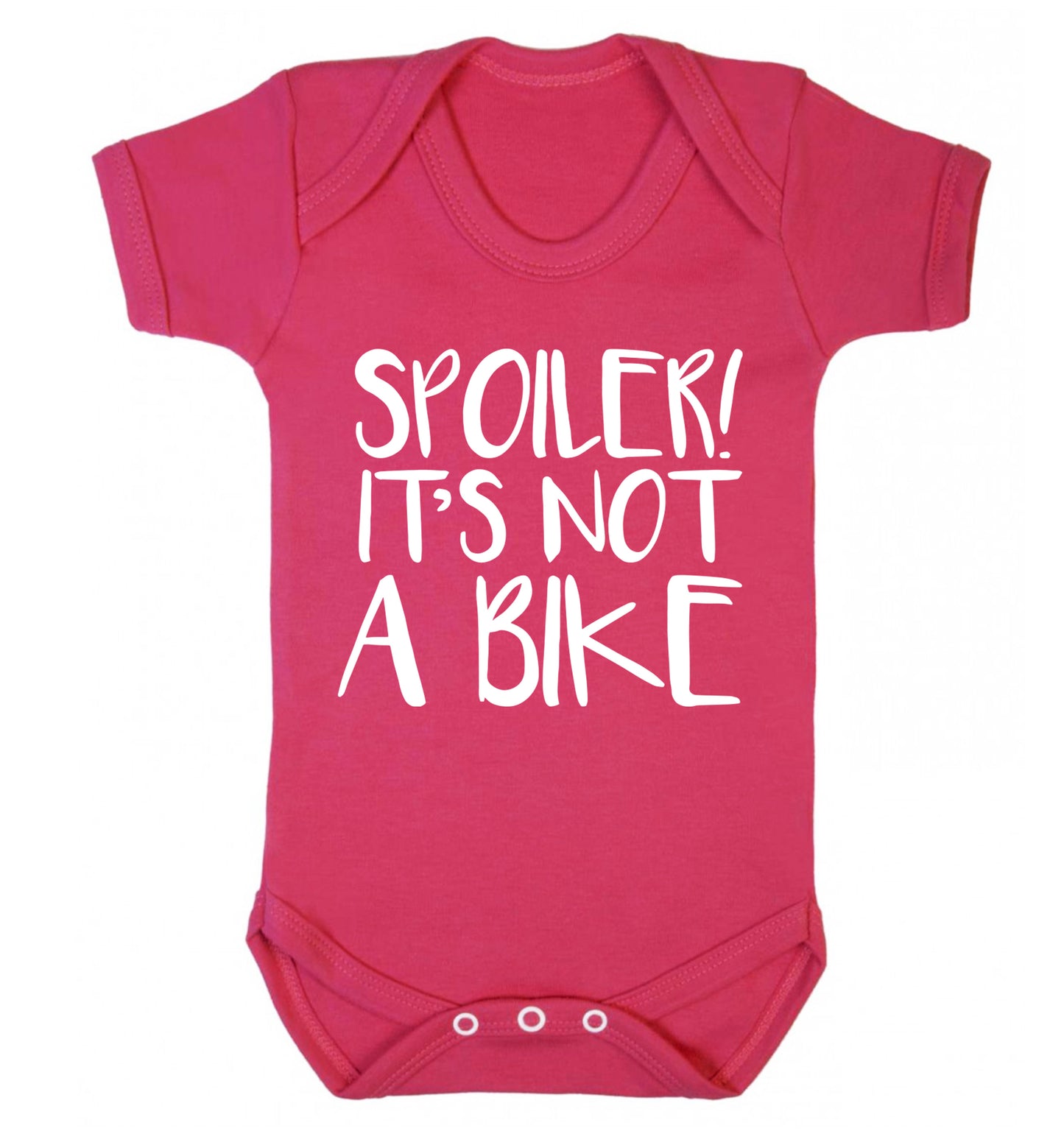 Spoiler it's not a bike Baby Vest dark pink 18-24 months
