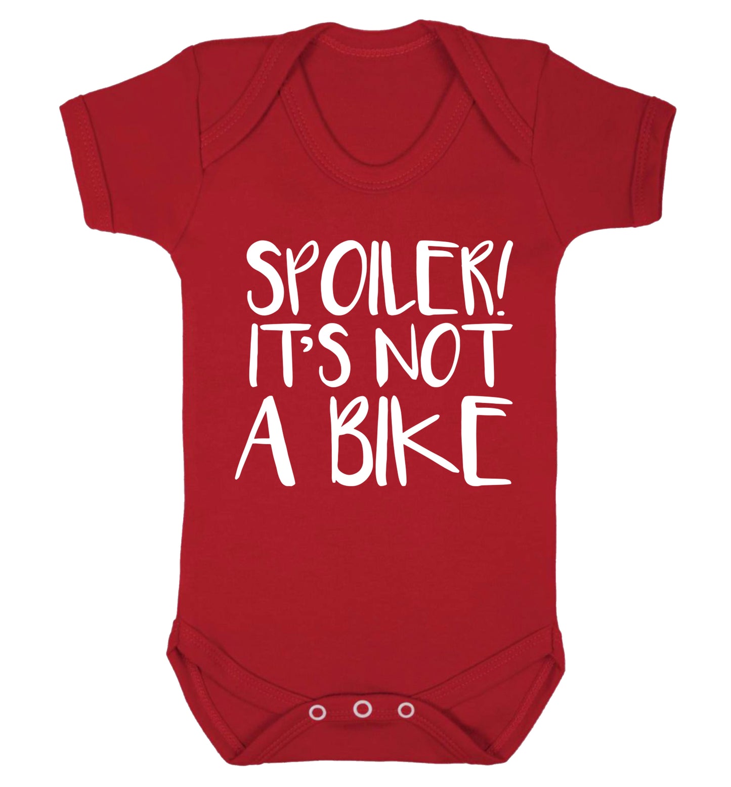Spoiler it's not a bike Baby Vest red 18-24 months