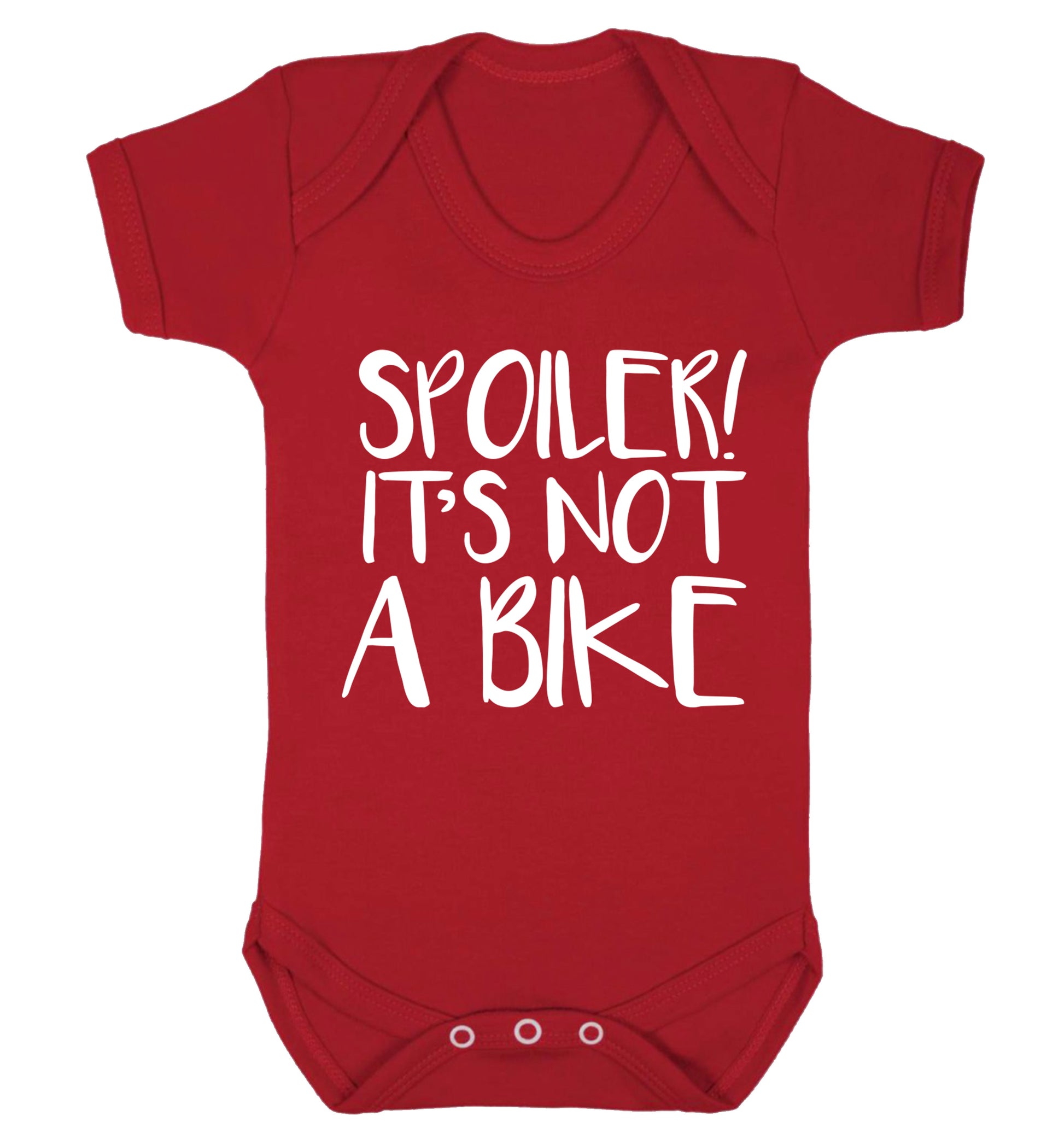 Spoiler it's not a bike Baby Vest red 18-24 months