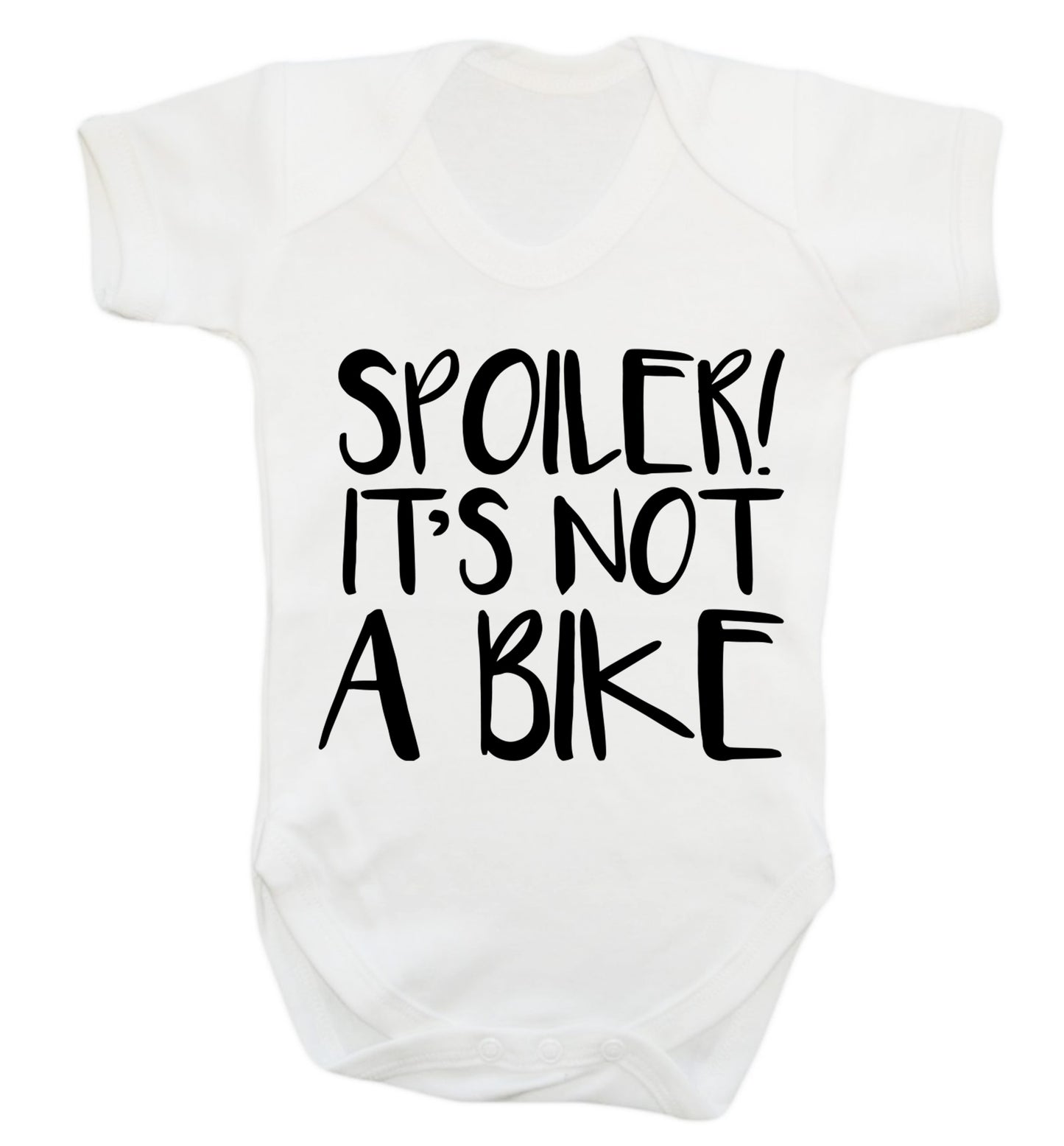 Spoiler it's not a bike Baby Vest white 18-24 months