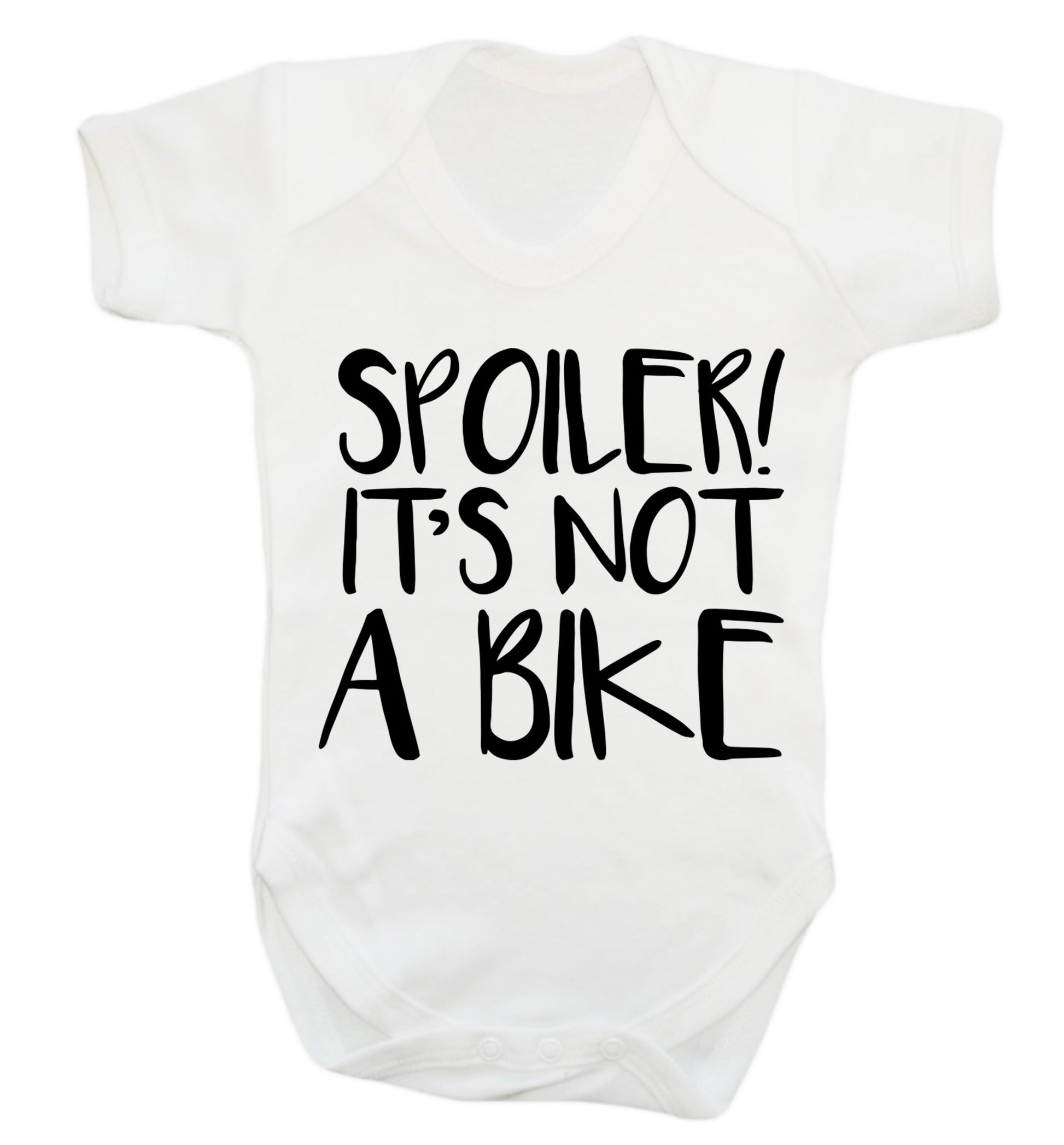 Spoiler it's not a bike Baby Vest white 18-24 months