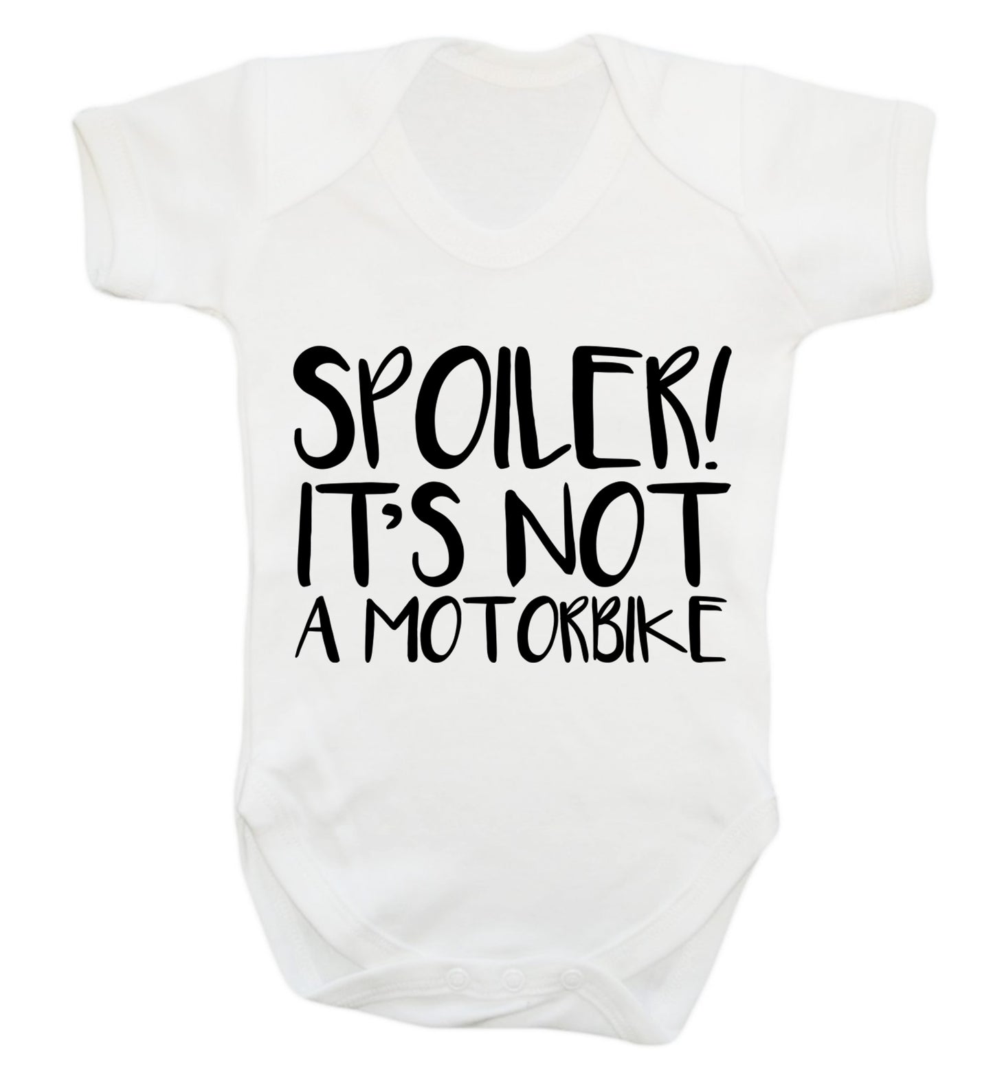 Spoiler it's not a motorbike Baby Vest white 18-24 months