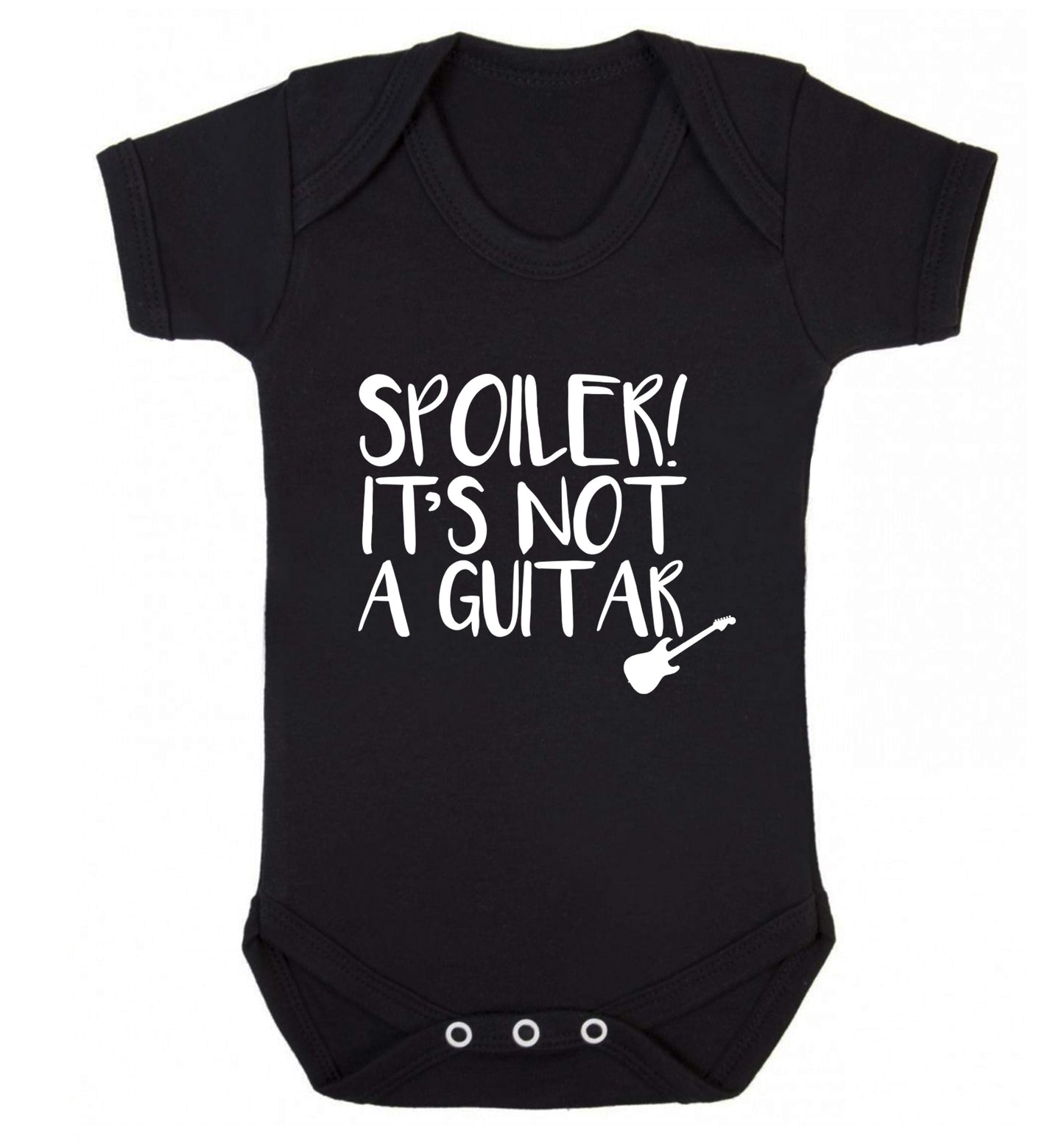 Spoiler it's not a guitar Baby Vest black 18-24 months