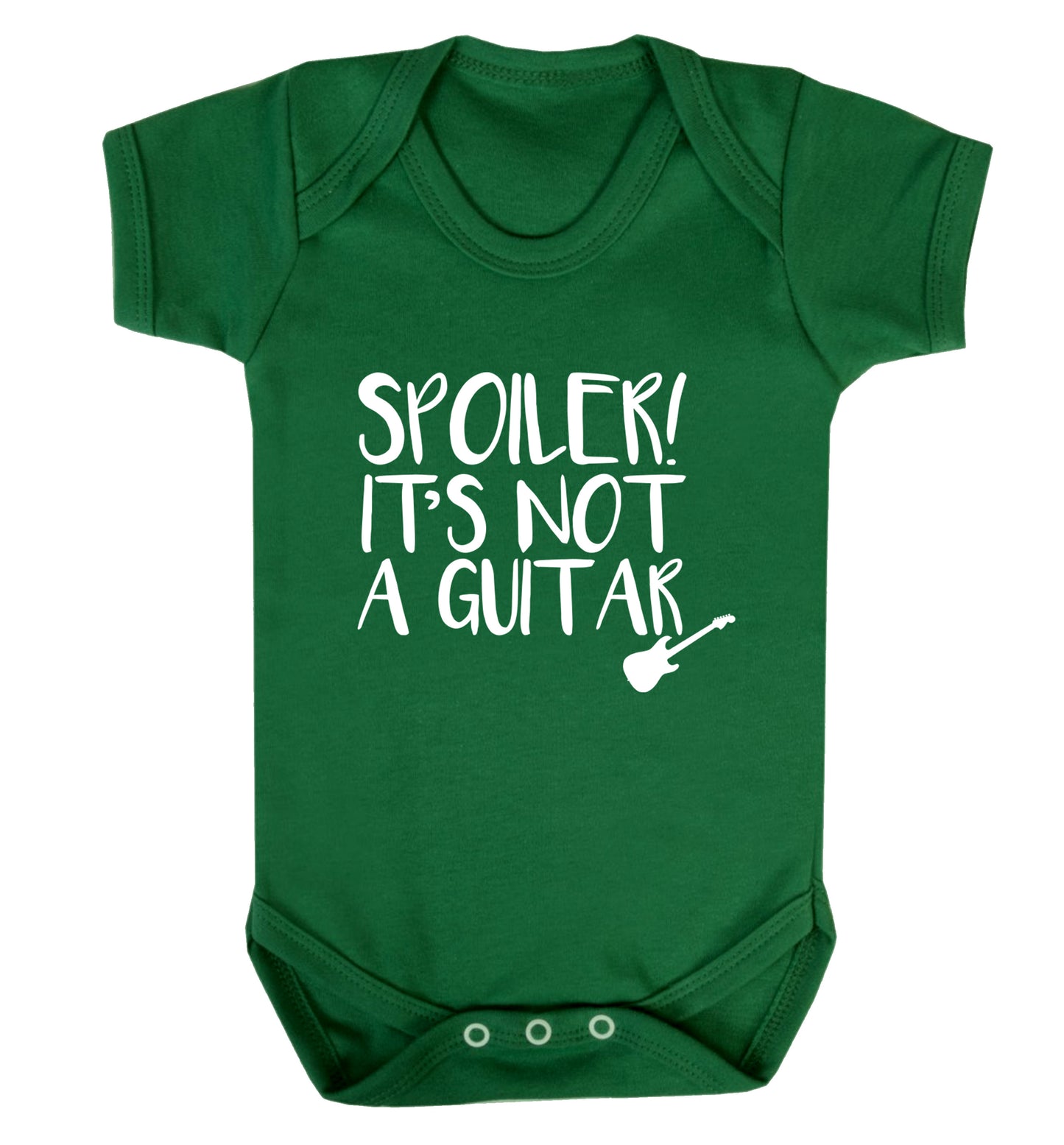 Spoiler it's not a guitar Baby Vest green 18-24 months