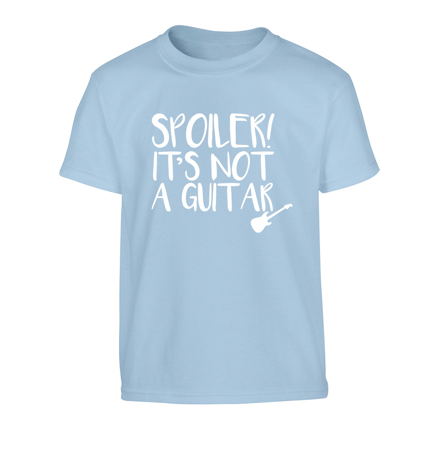 Spoiler it's not a guitar Children's light blue Tshirt 12-13 Years