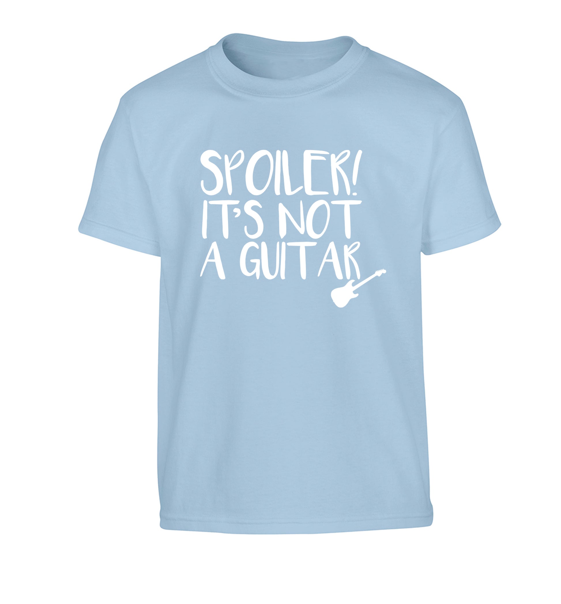 Spoiler it's not a guitar Children's light blue Tshirt 12-13 Years