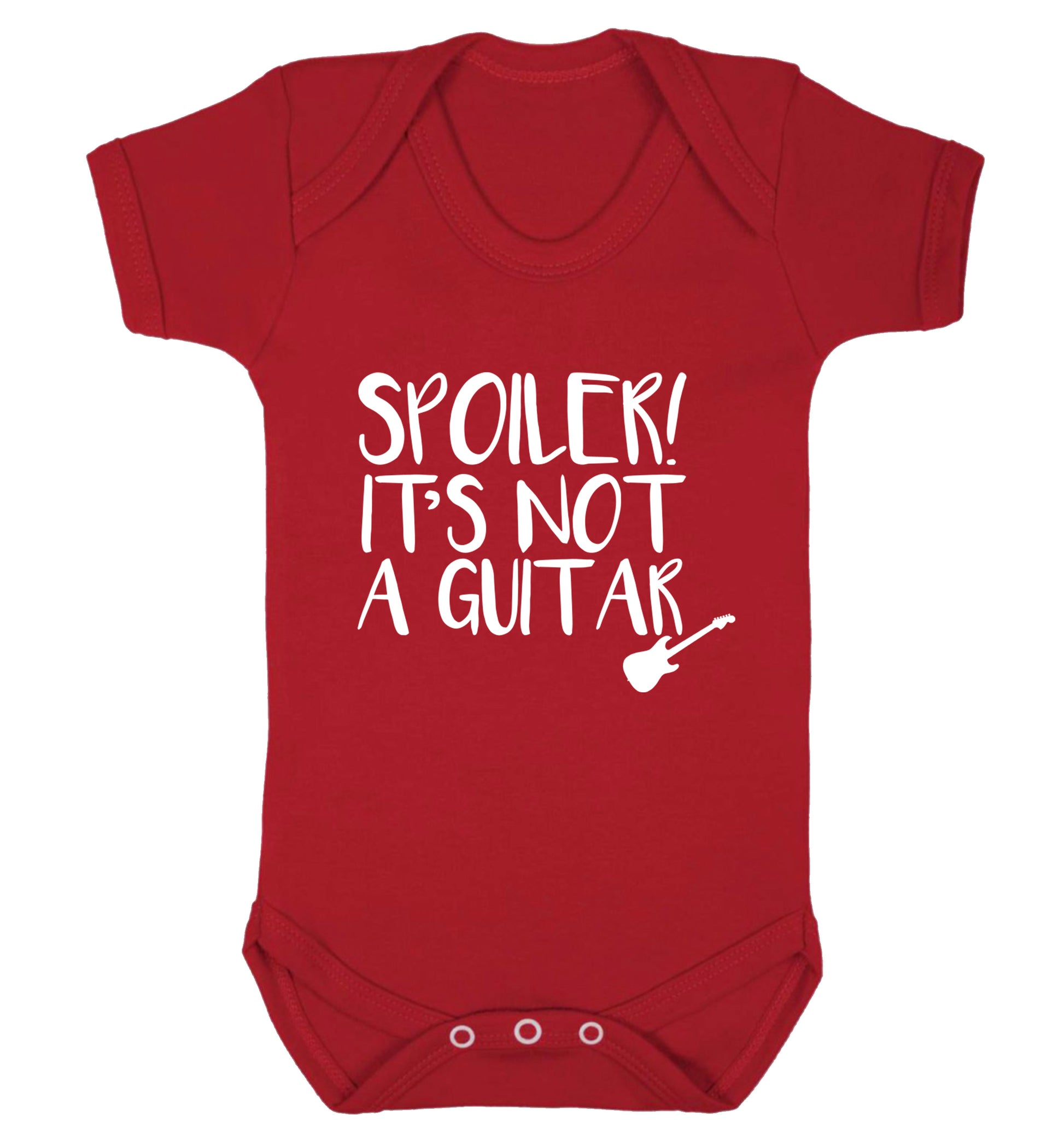 Spoiler it's not a guitar Baby Vest red 18-24 months