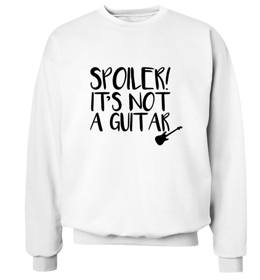 Spoiler it's not a guitar Adult's unisex white Sweater 2XL