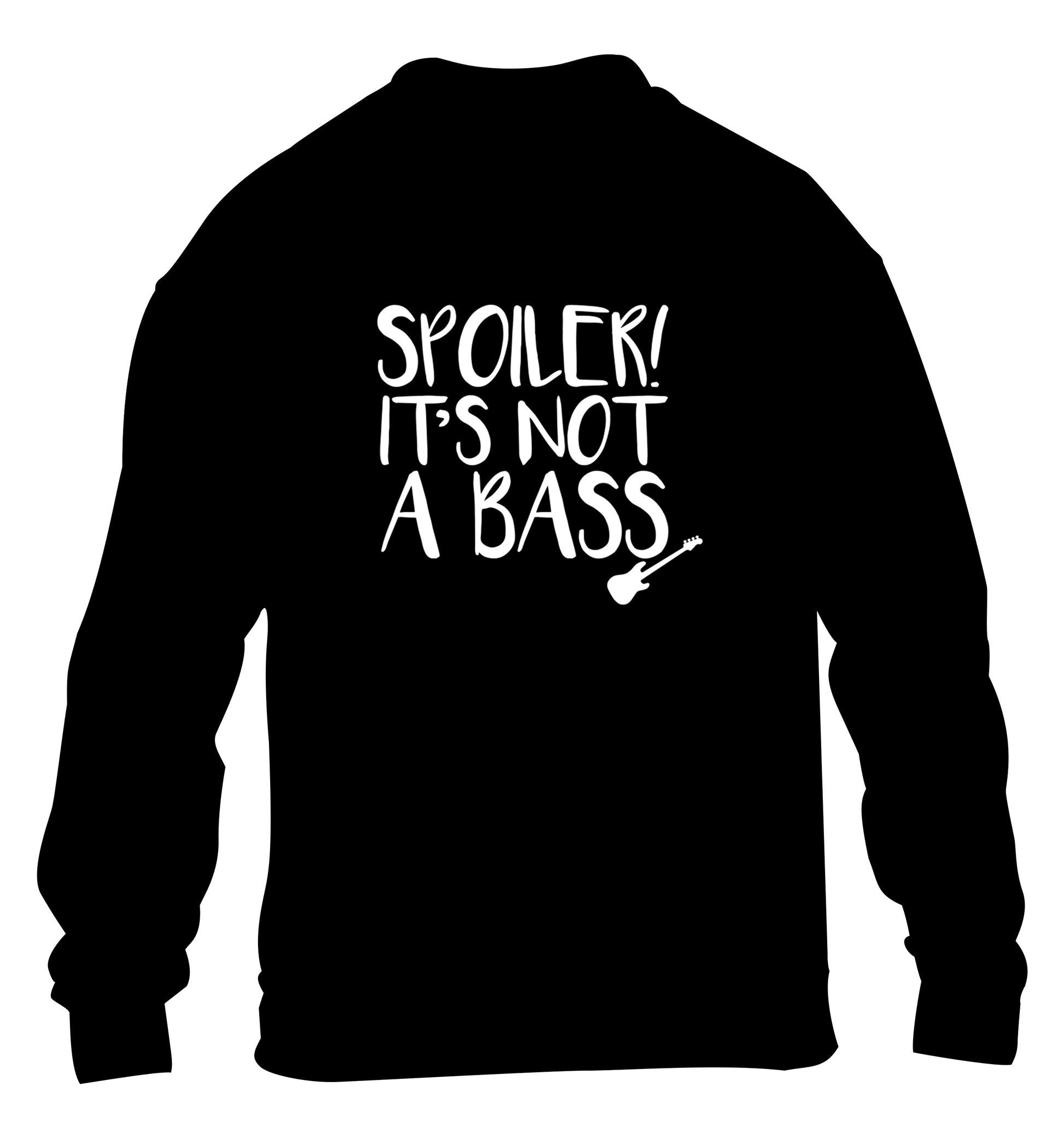 Spoiler it's not a bass children's black sweater 12-13 Years