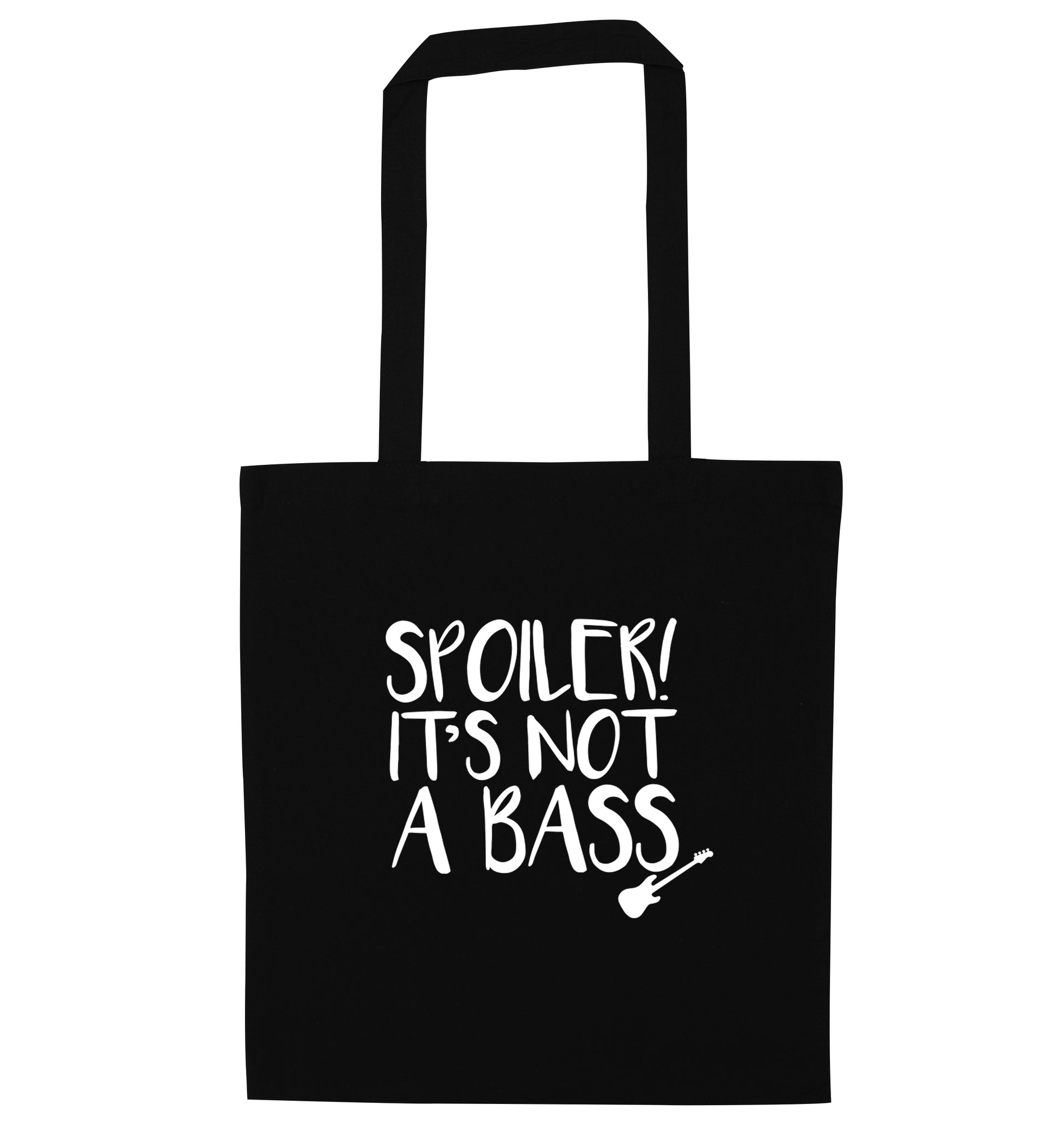 Spoiler it's not a bass black tote bag