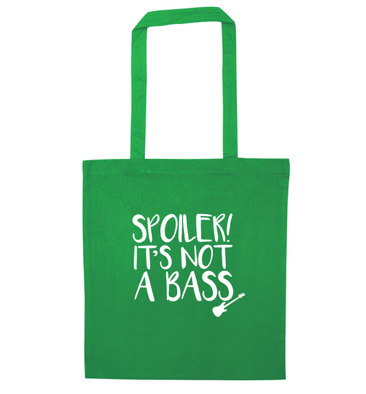 Spoiler it's not a bass green tote bag