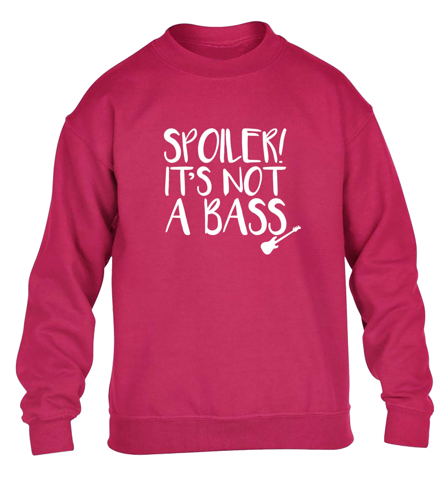 Spoiler it's not a bass children's pink sweater 12-13 Years