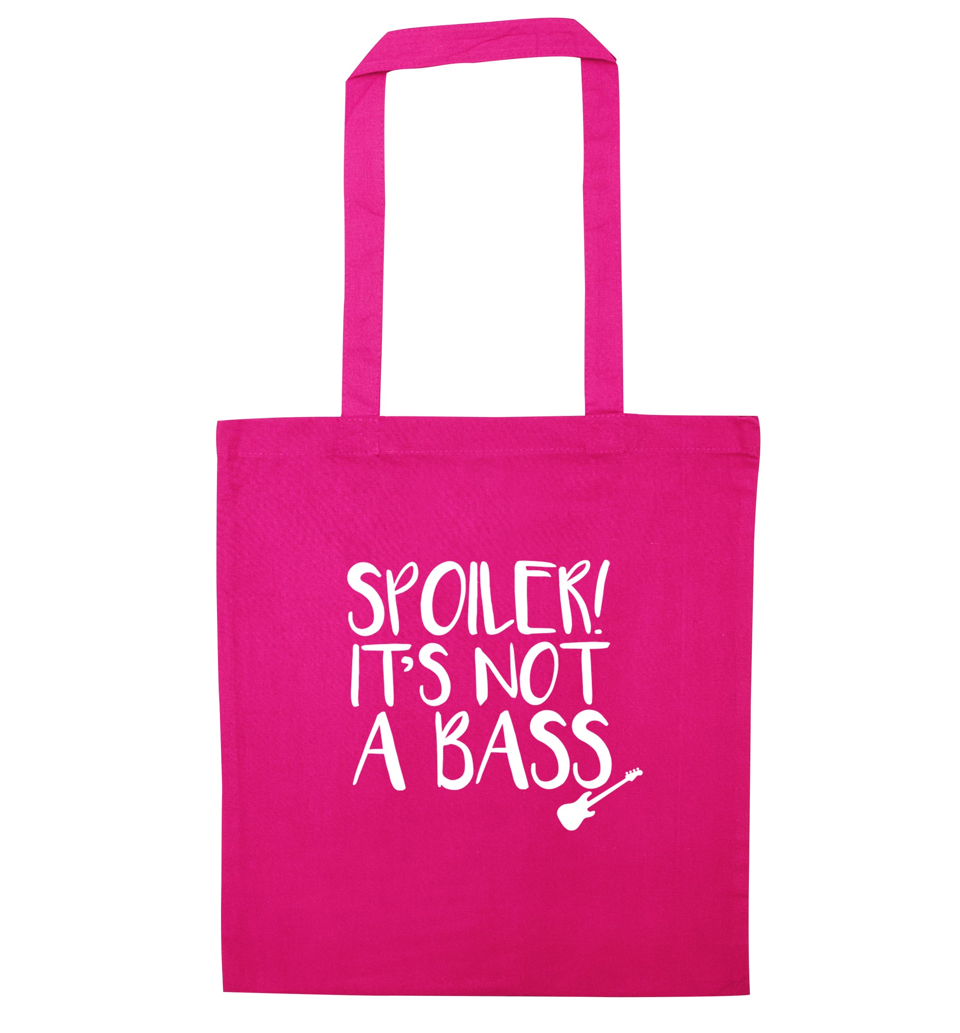 Spoiler it's not a bass pink tote bag