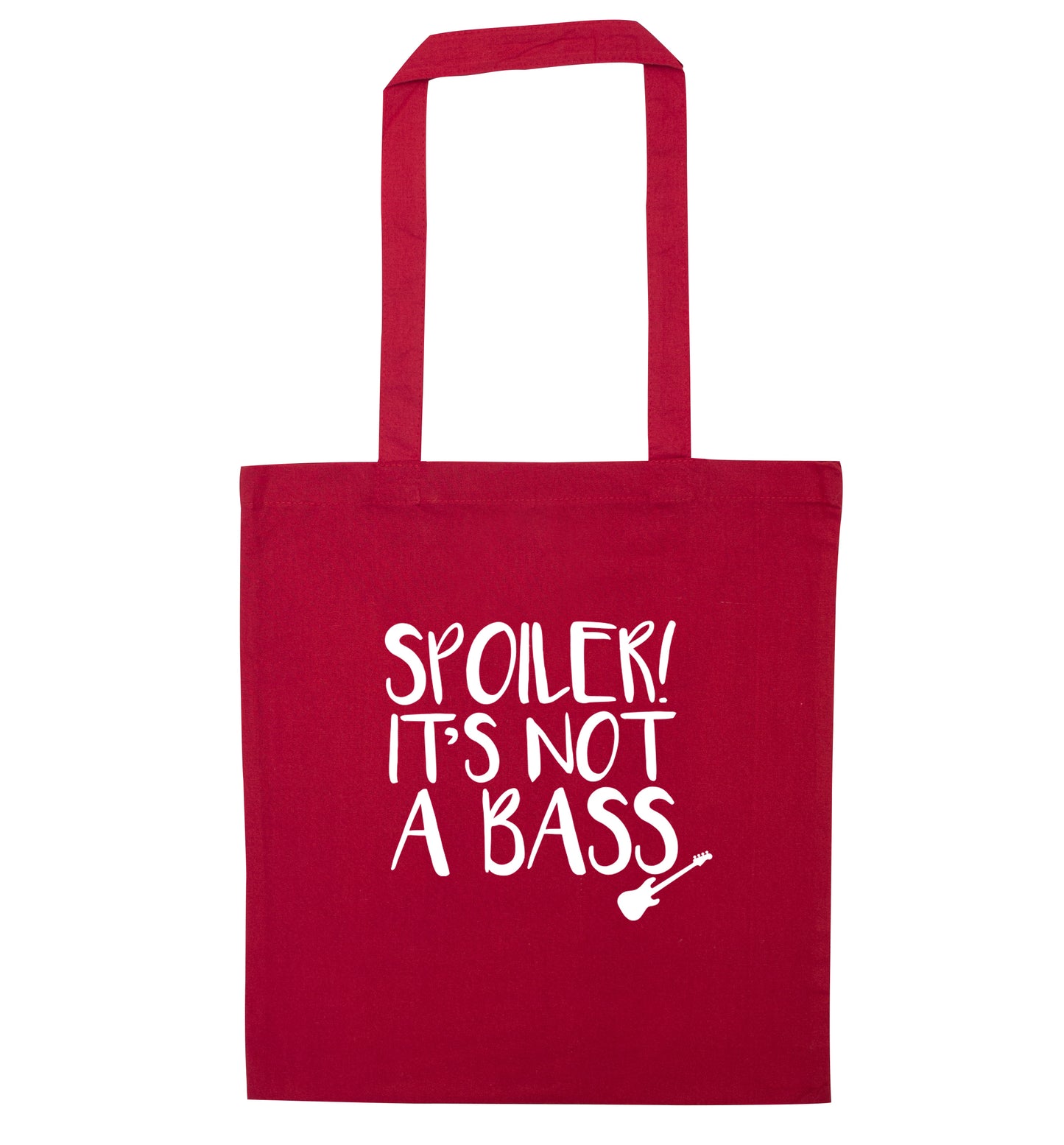 Spoiler it's not a bass red tote bag