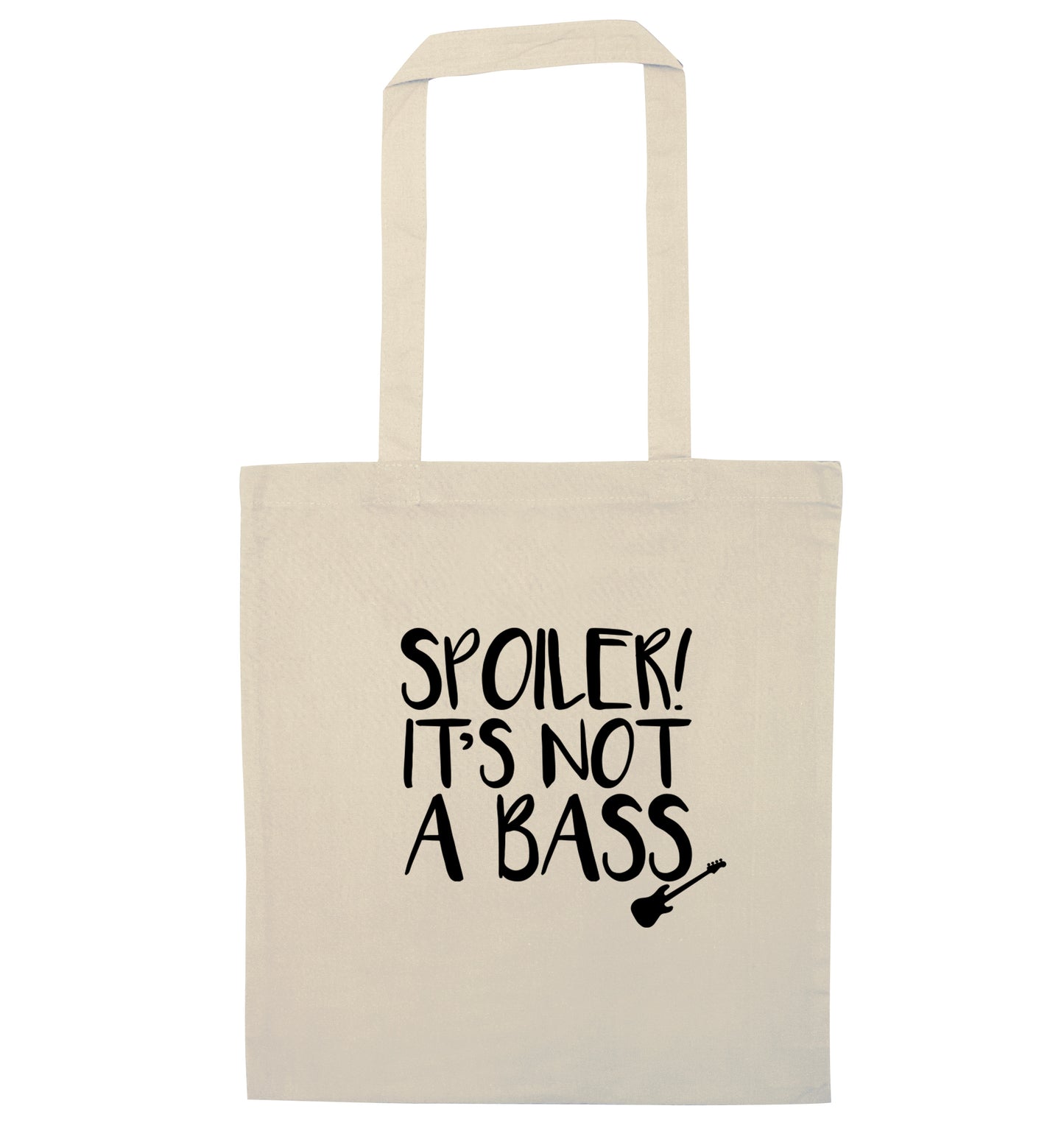 Spoiler it's not a bass natural tote bag