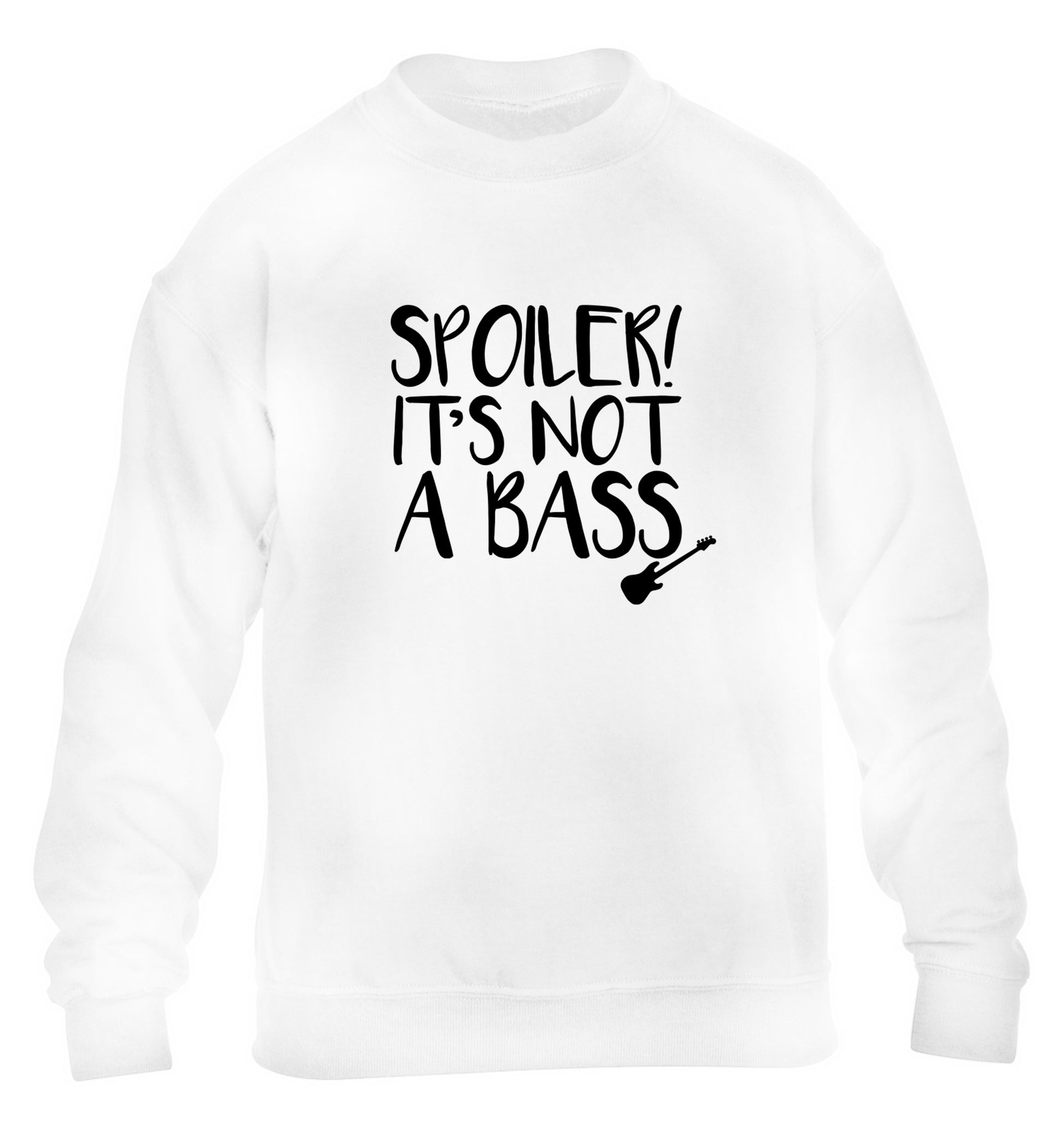Spoiler it's not a bass children's white sweater 12-13 Years