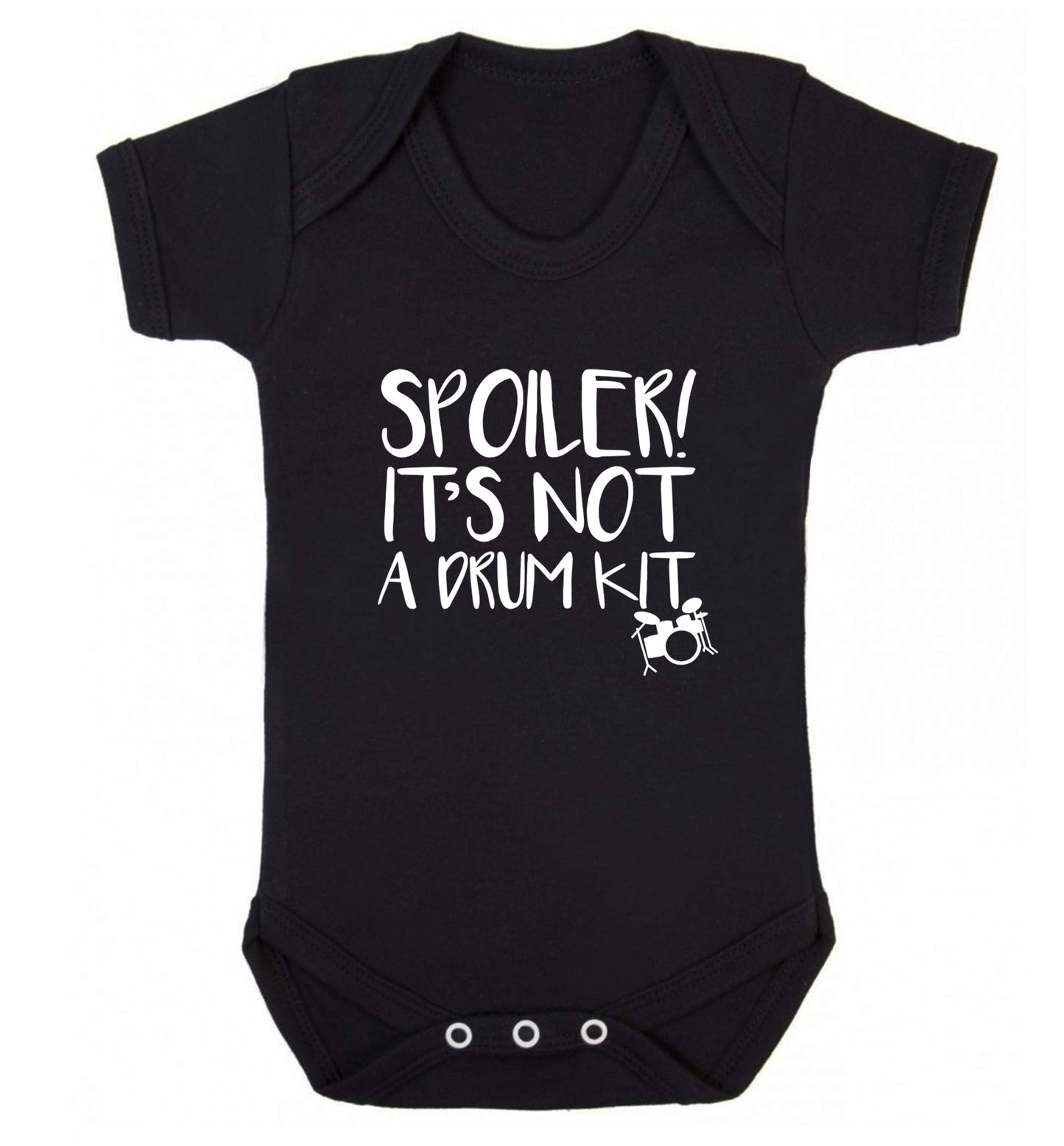 Spoiler it's not a drum kit Baby Vest black 18-24 months