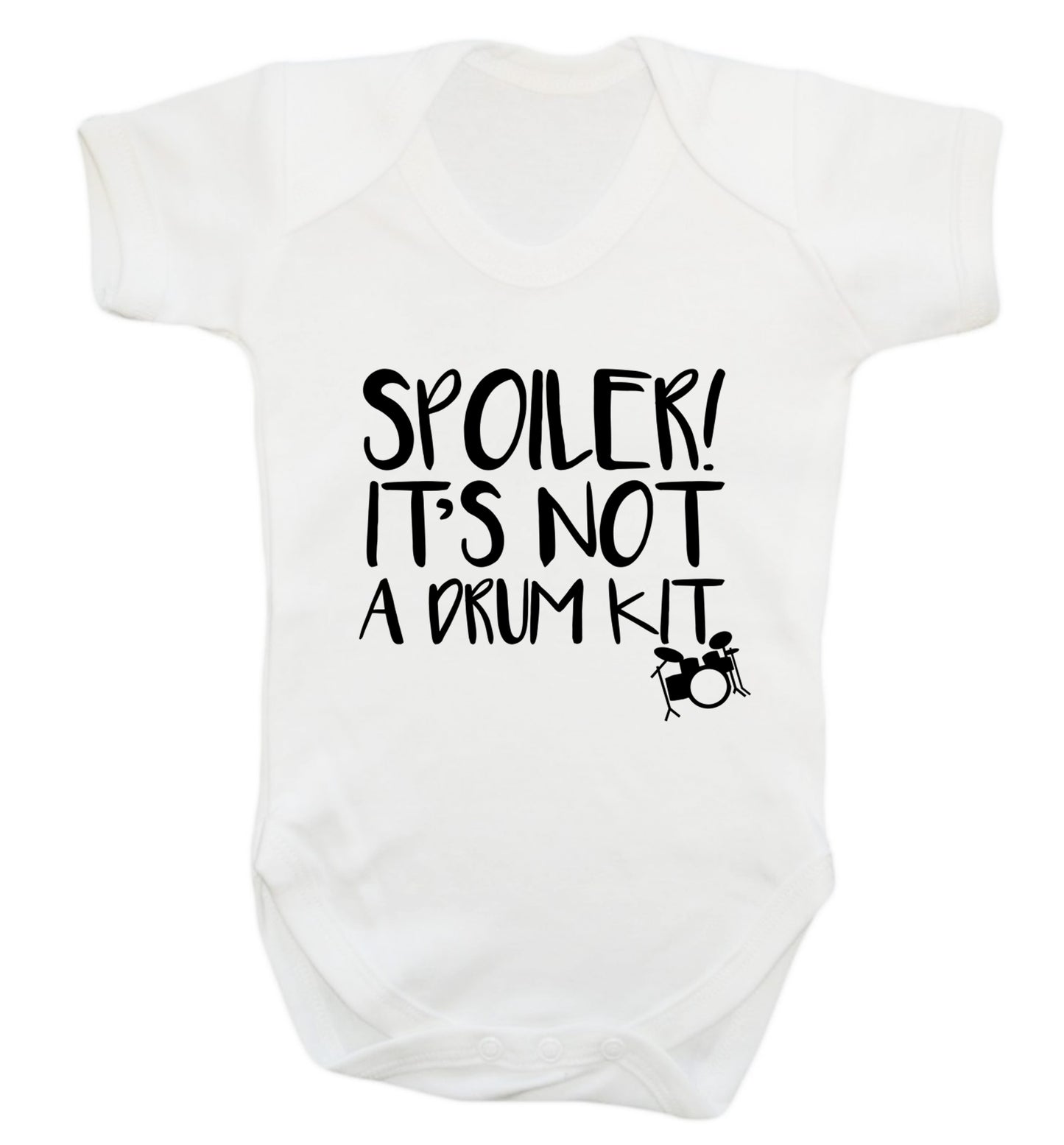 Spoiler it's not a drum kit Baby Vest white 18-24 months