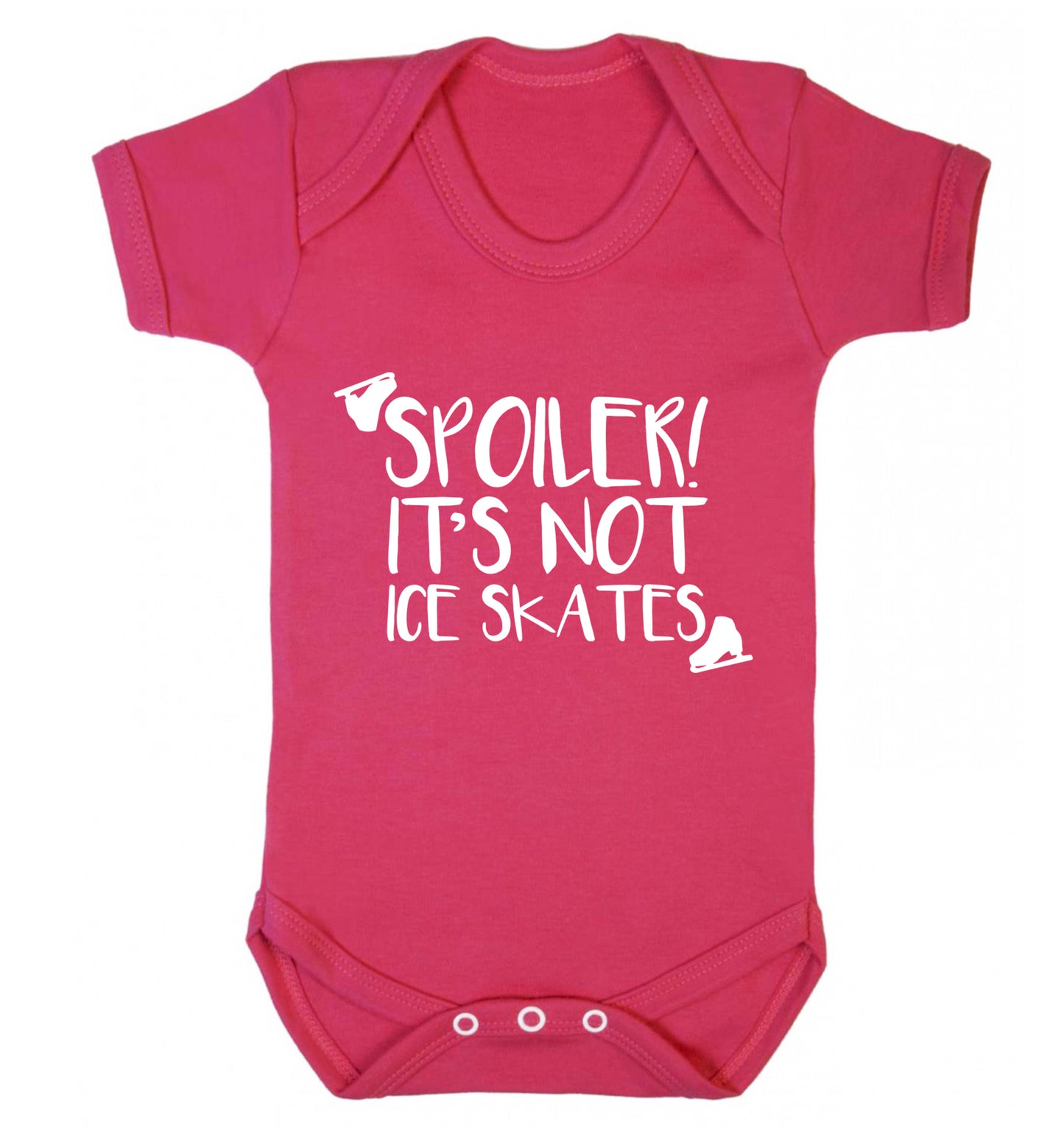 Spoiler it's Not a Pair of Ice Skates Baby Vest dark pink 18-24 months