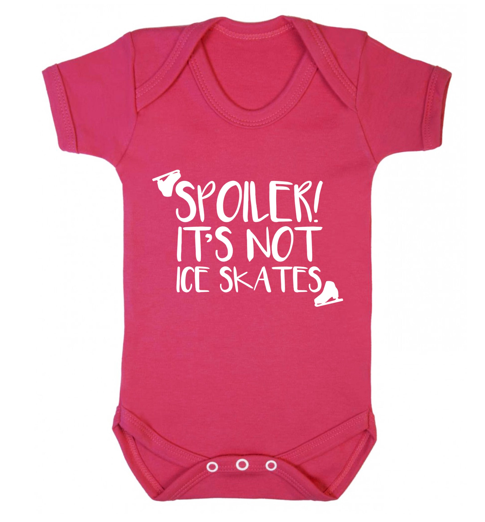 Spoiler it's Not a Pair of Ice Skates Baby Vest dark pink 18-24 months