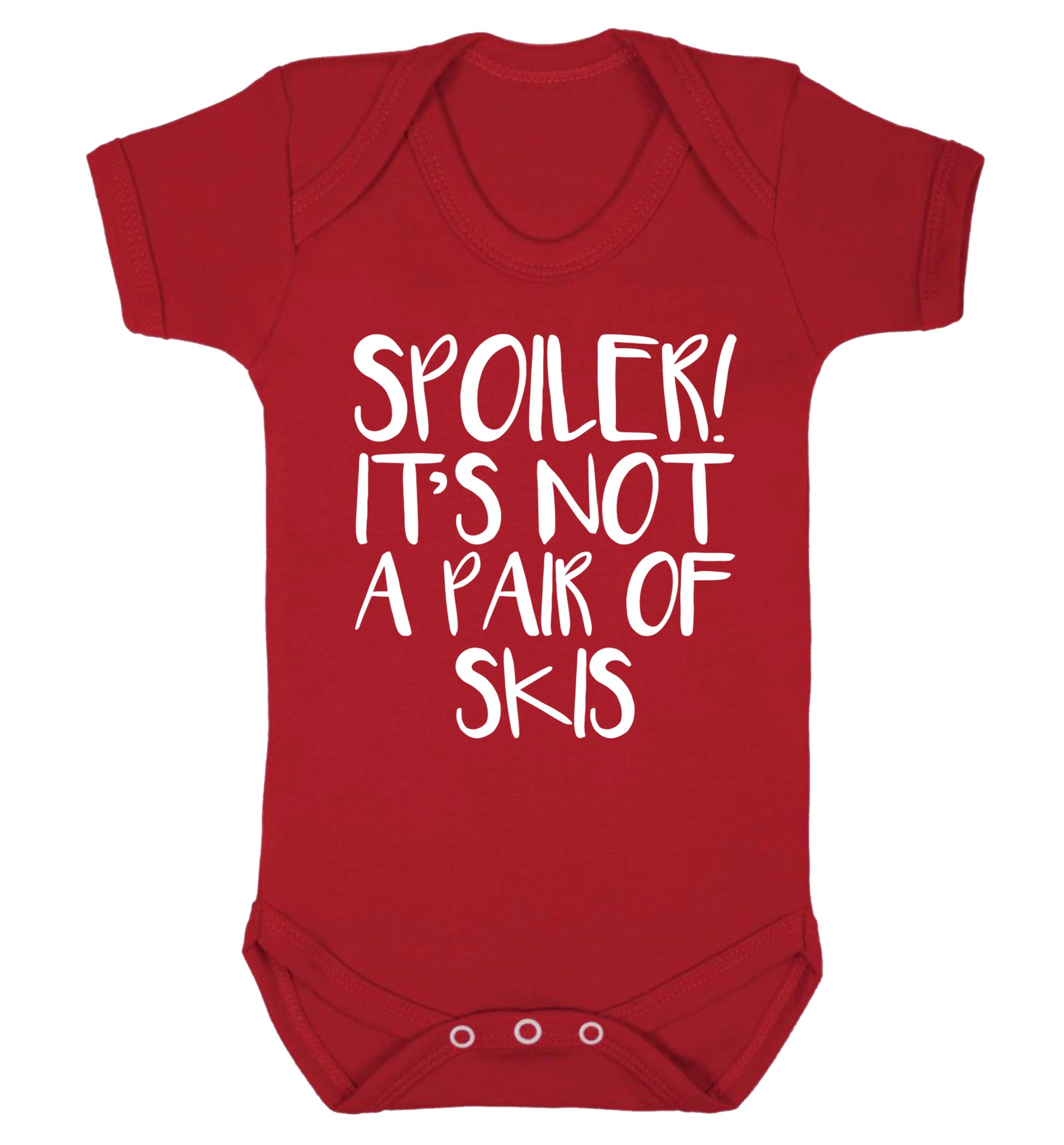 Spoiler it's not a pair of skis Baby Vest red 18-24 months