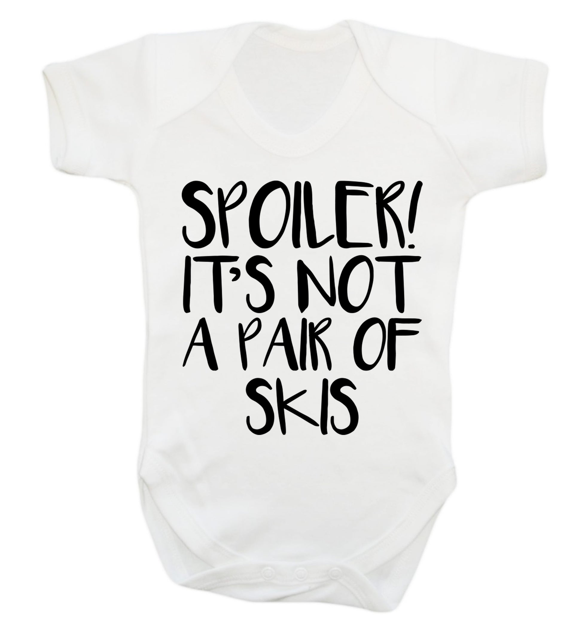 Spoiler it's not a pair of skis Baby Vest white 18-24 months