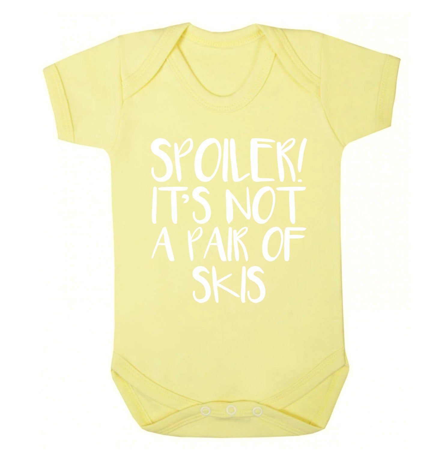 Spoiler it's not a pair of skis Baby Vest pale yellow 18-24 months