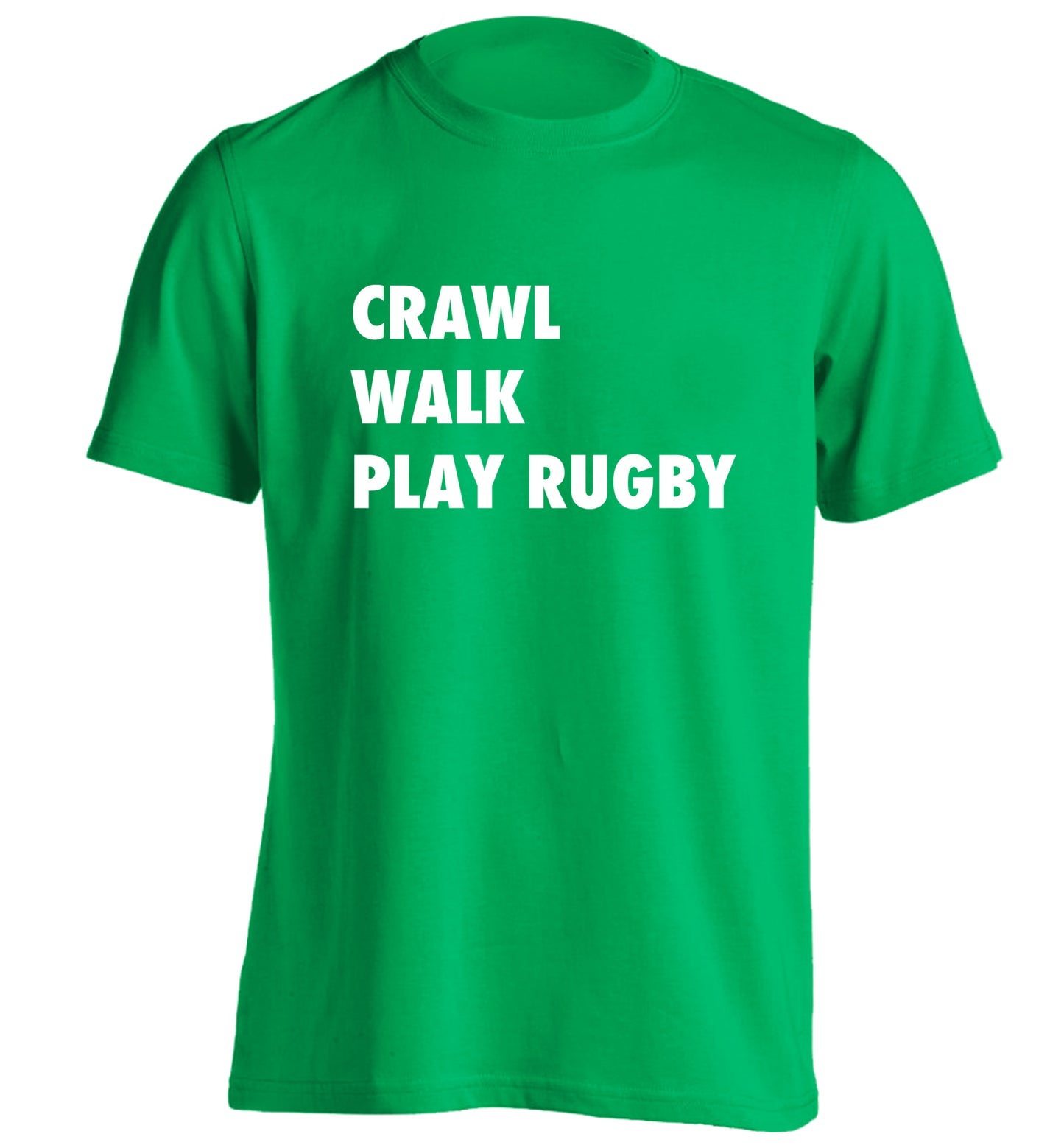 Eat, sleep, play rugby adults unisex green Tshirt 2XL