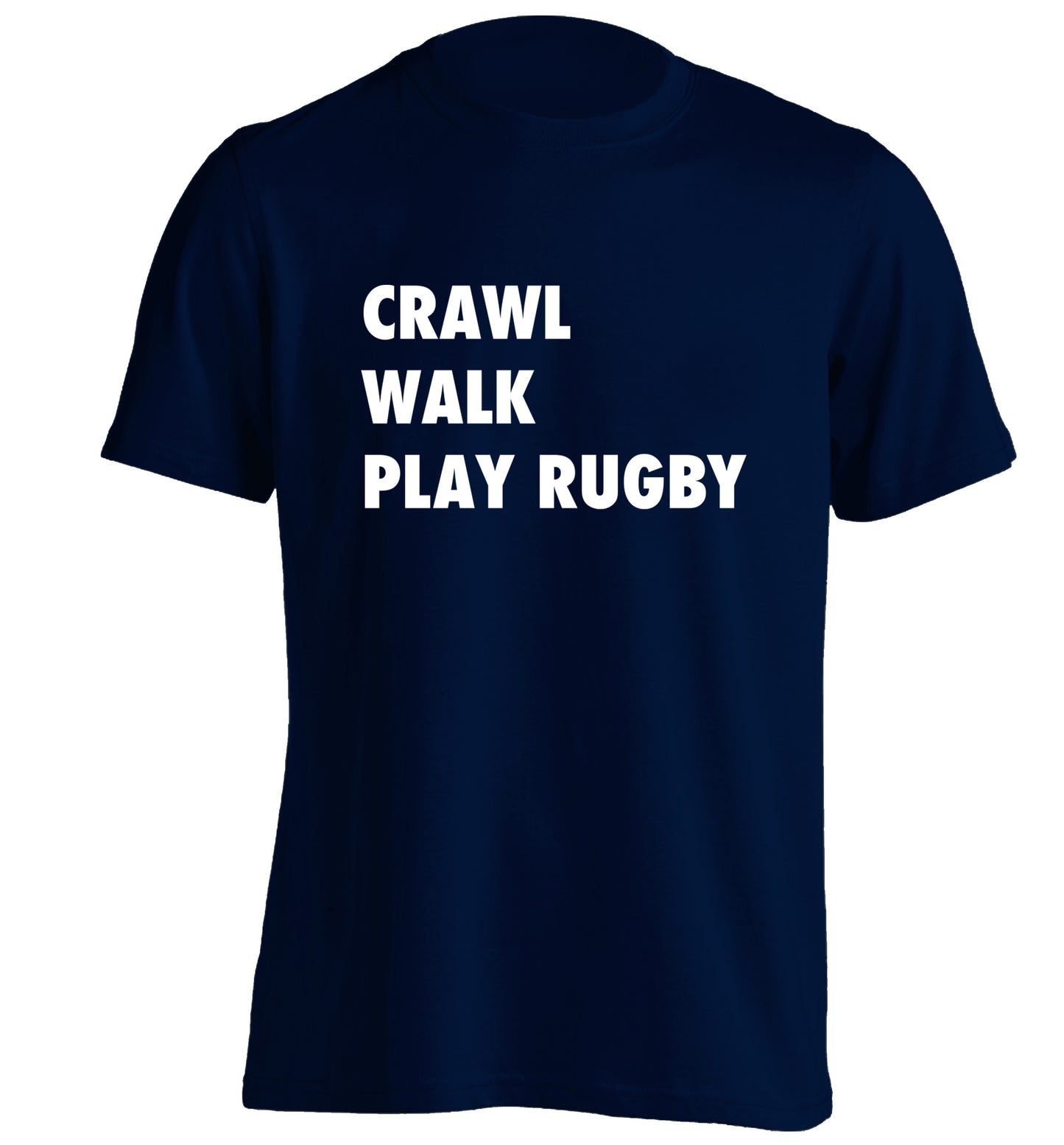 Eat, sleep, play rugby adults unisex navy Tshirt 2XL