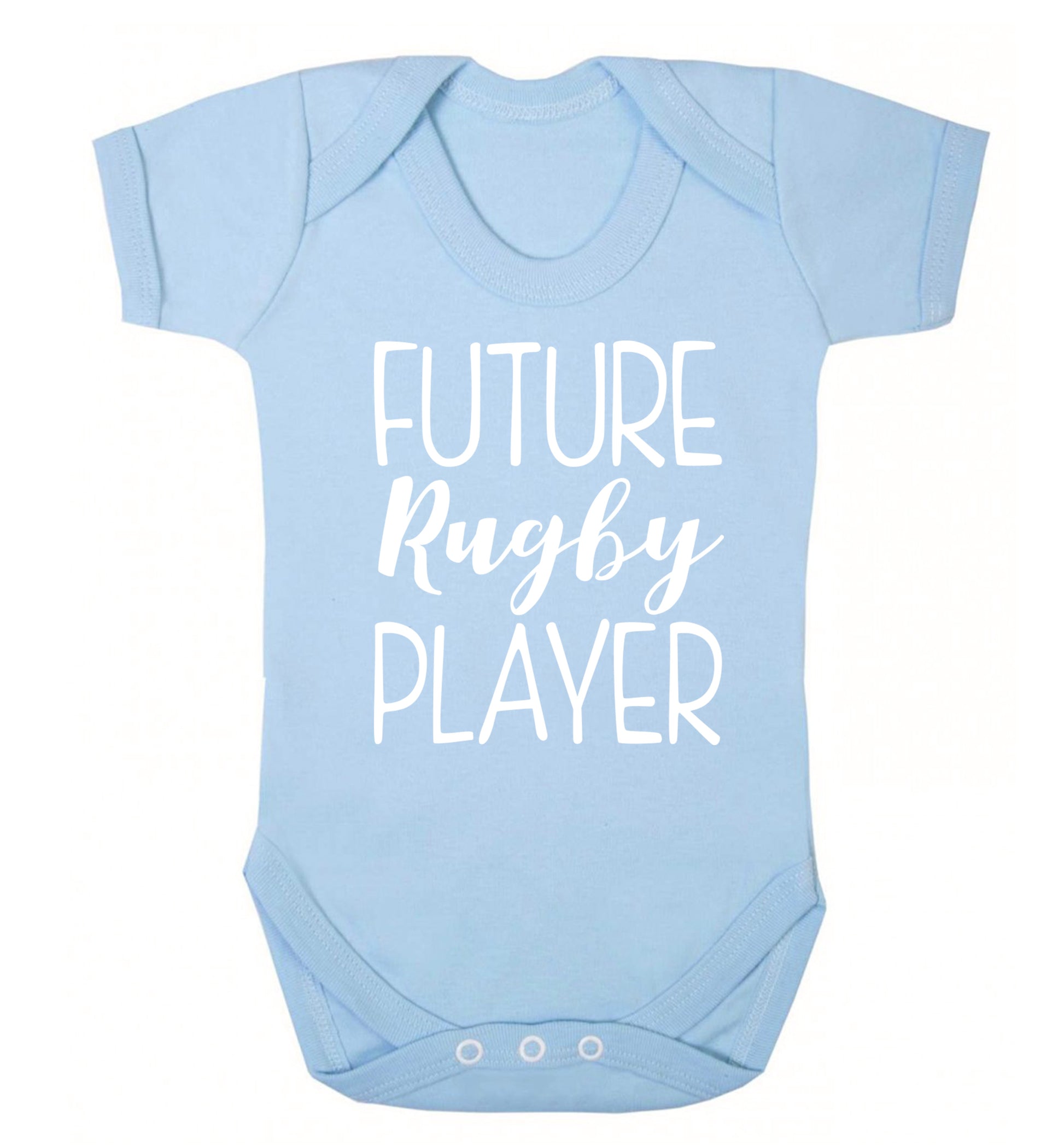 Future rugby player Baby Vest pale blue 18-24 months