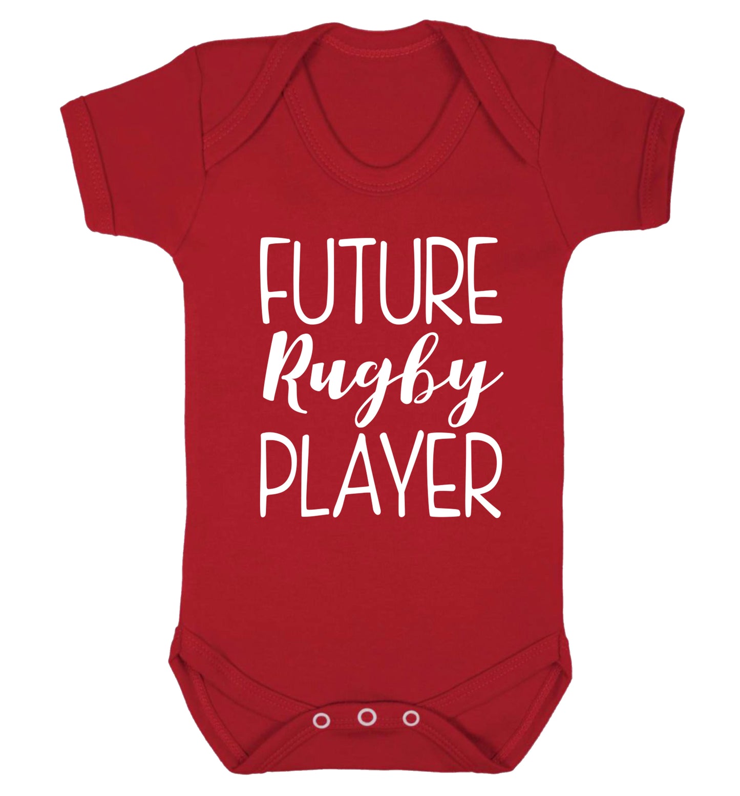 Future rugby player Baby Vest red 18-24 months