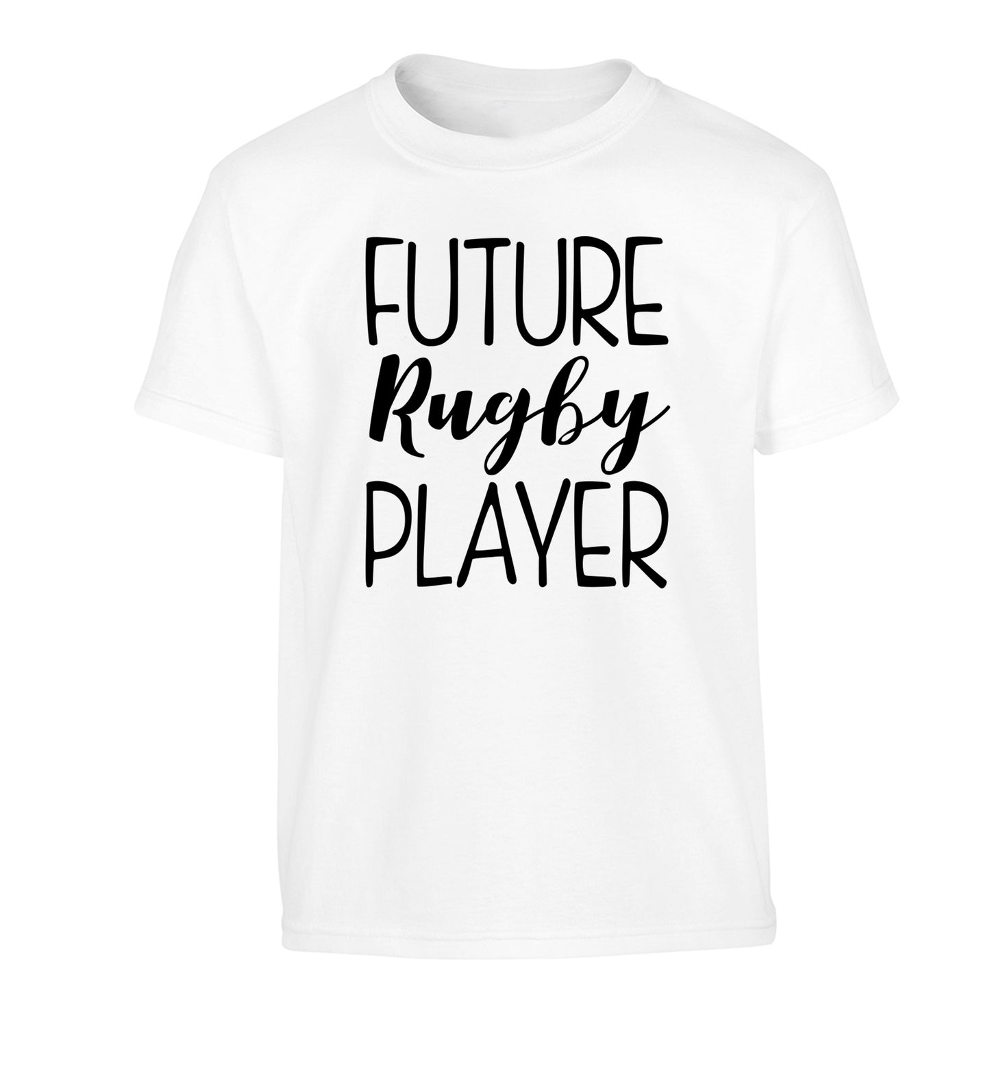 Future rugby player Children's white Tshirt 12-13 Years