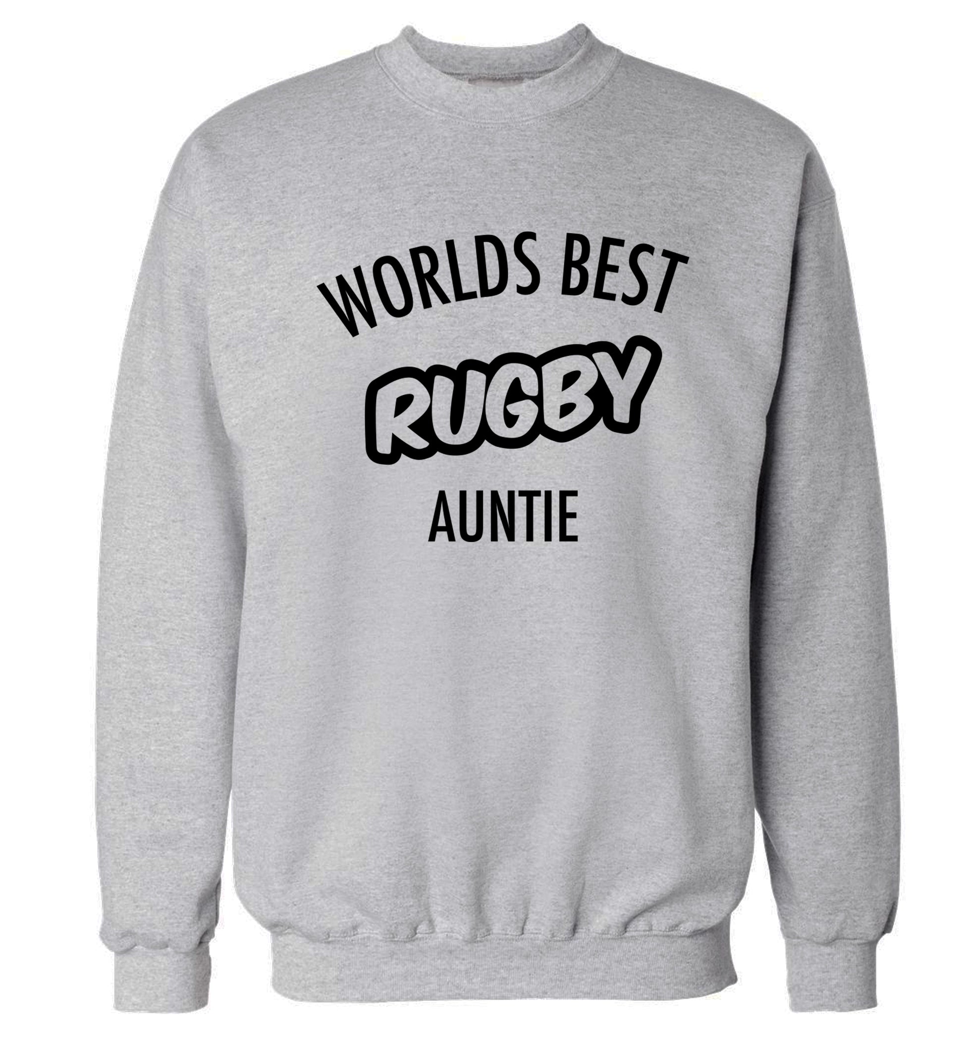 Worlds best rugby auntie Adult's unisex grey Sweater 2XL